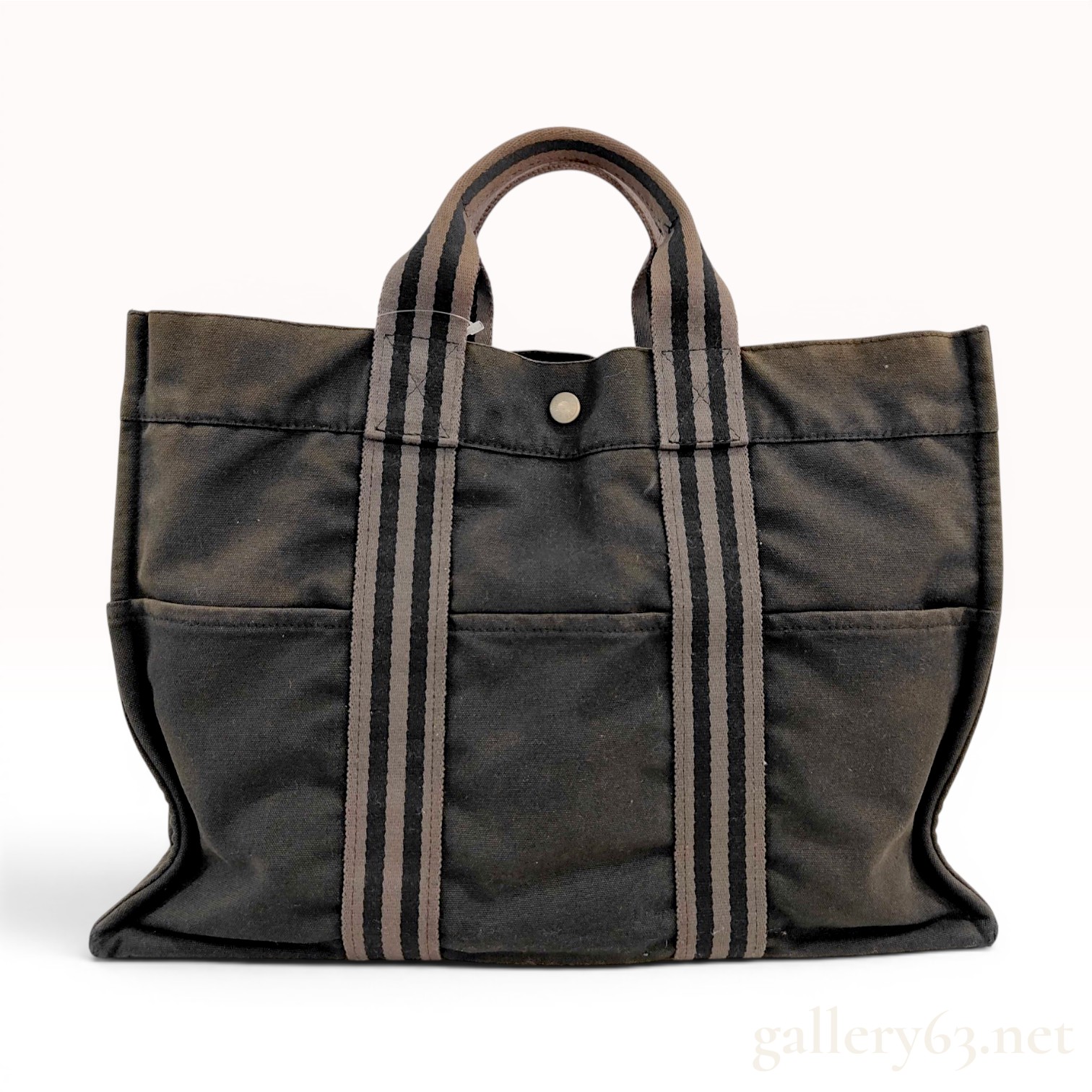 Hermes Fourre Tout Canvas Tote Bag GM