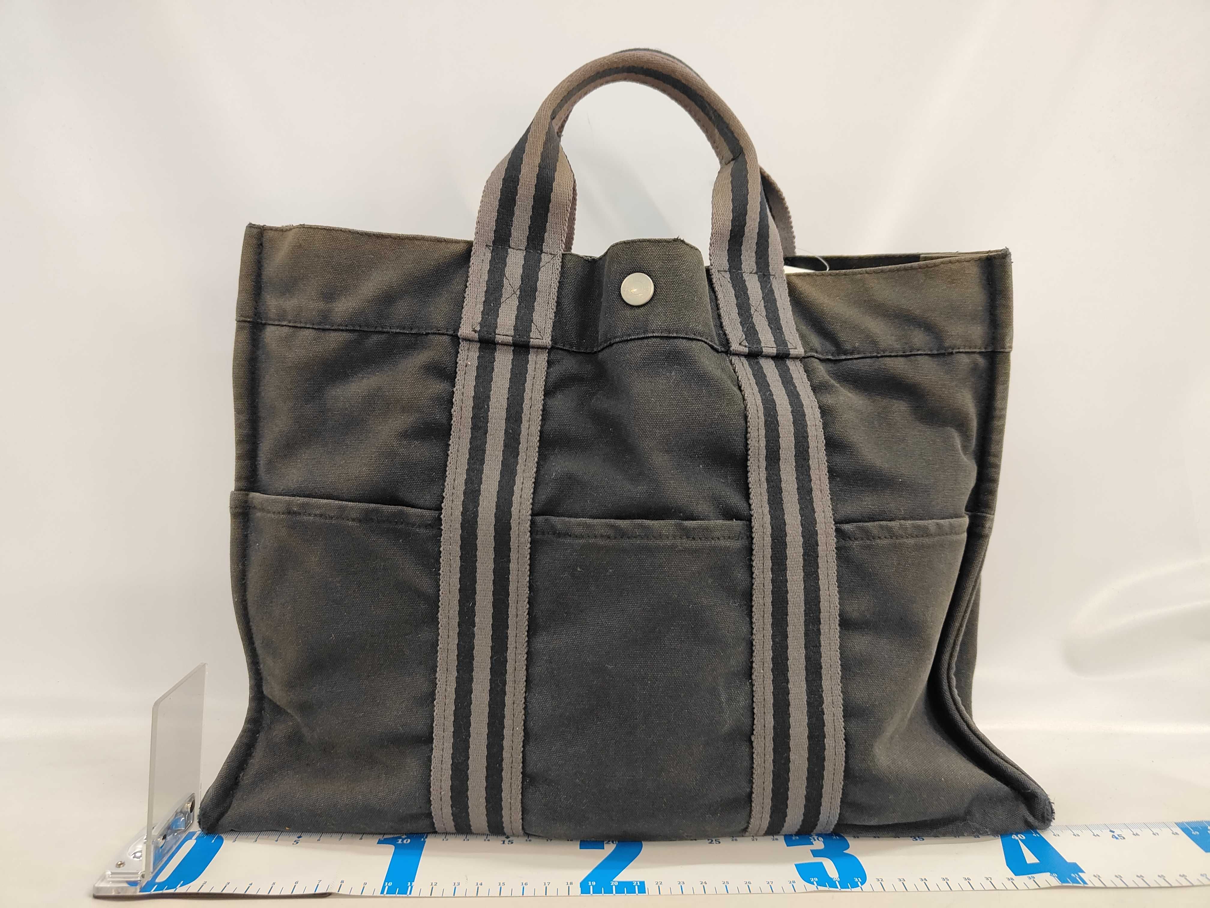 Hermes Fourre Tout Canvas Tote Bag GM