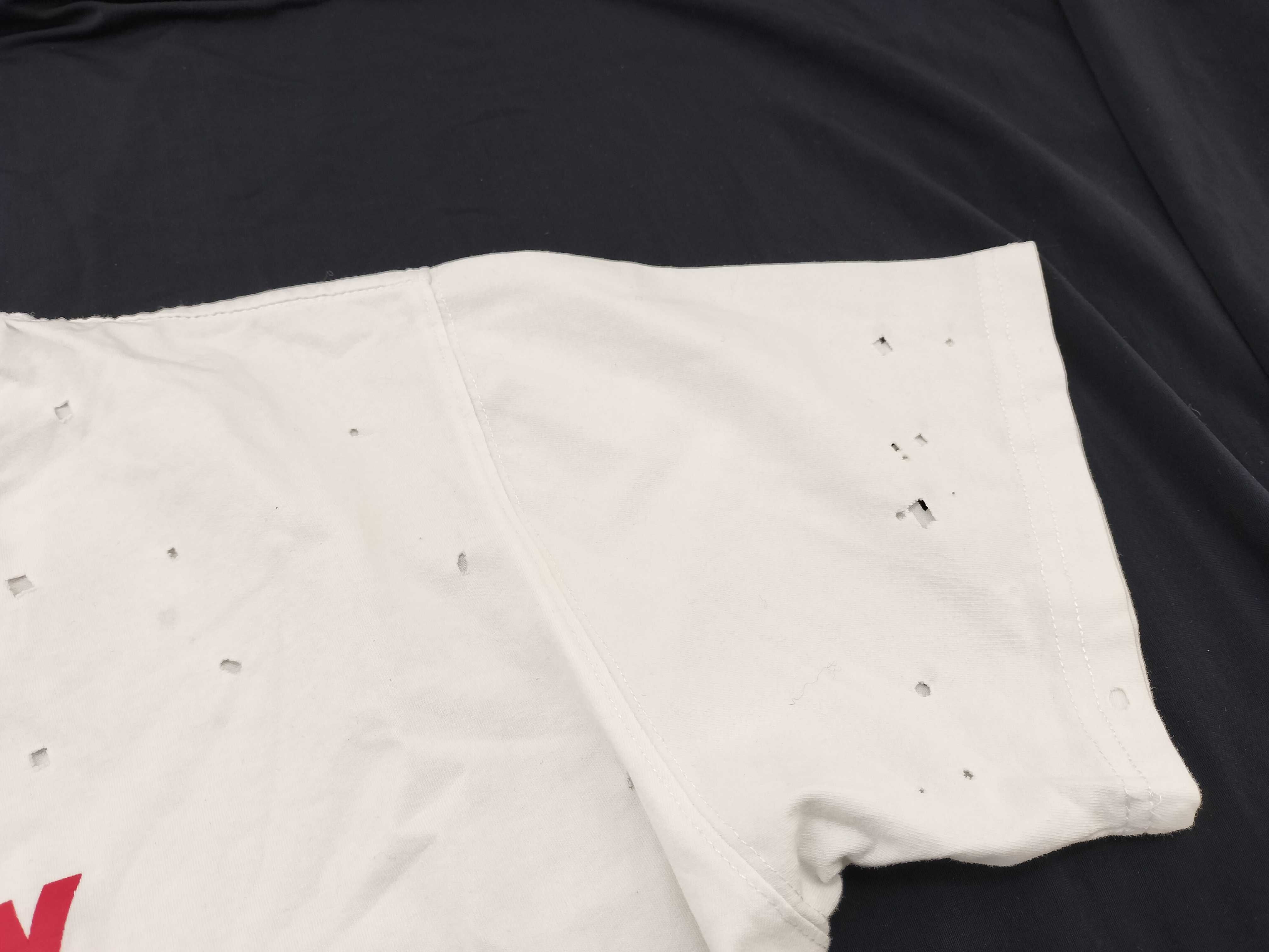 Givenchy Distressed Short Sleeve T-Shirt Size Small