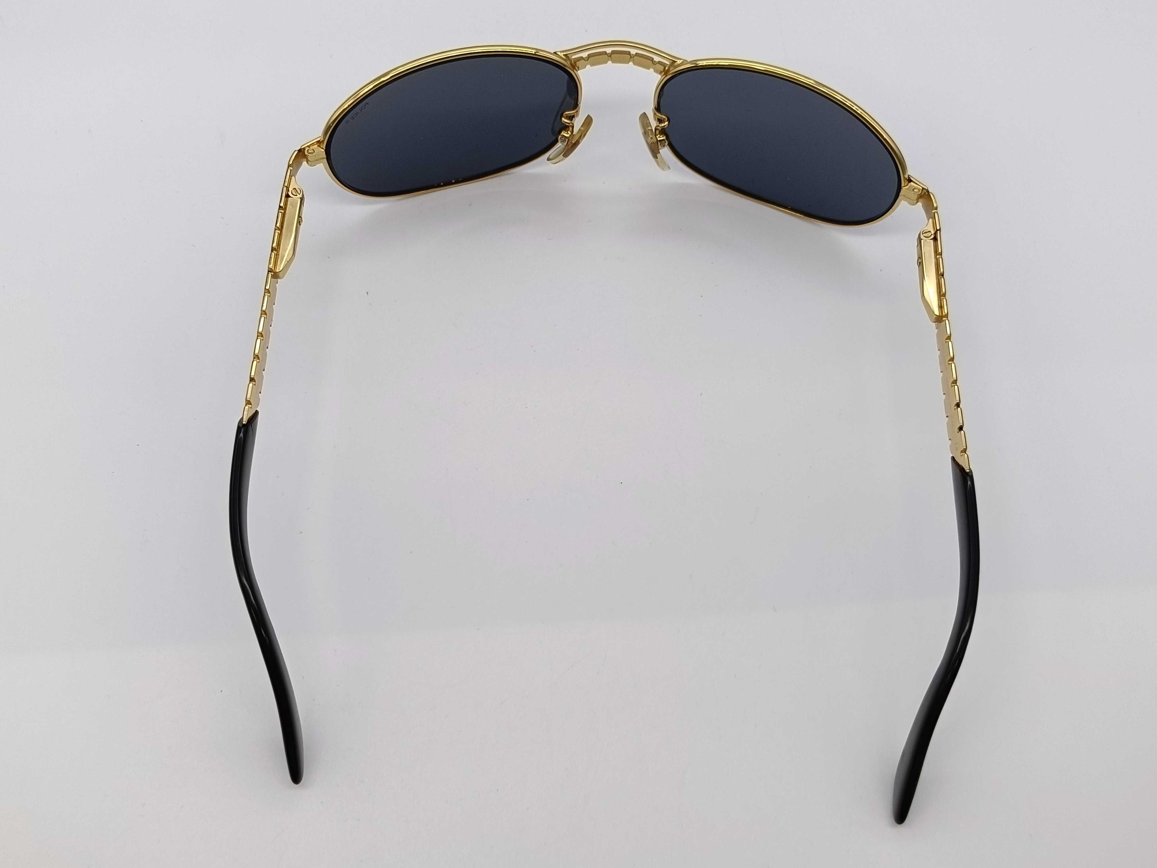 Police Model 2281 Color 101 Gold Toned Oval Sunglasses