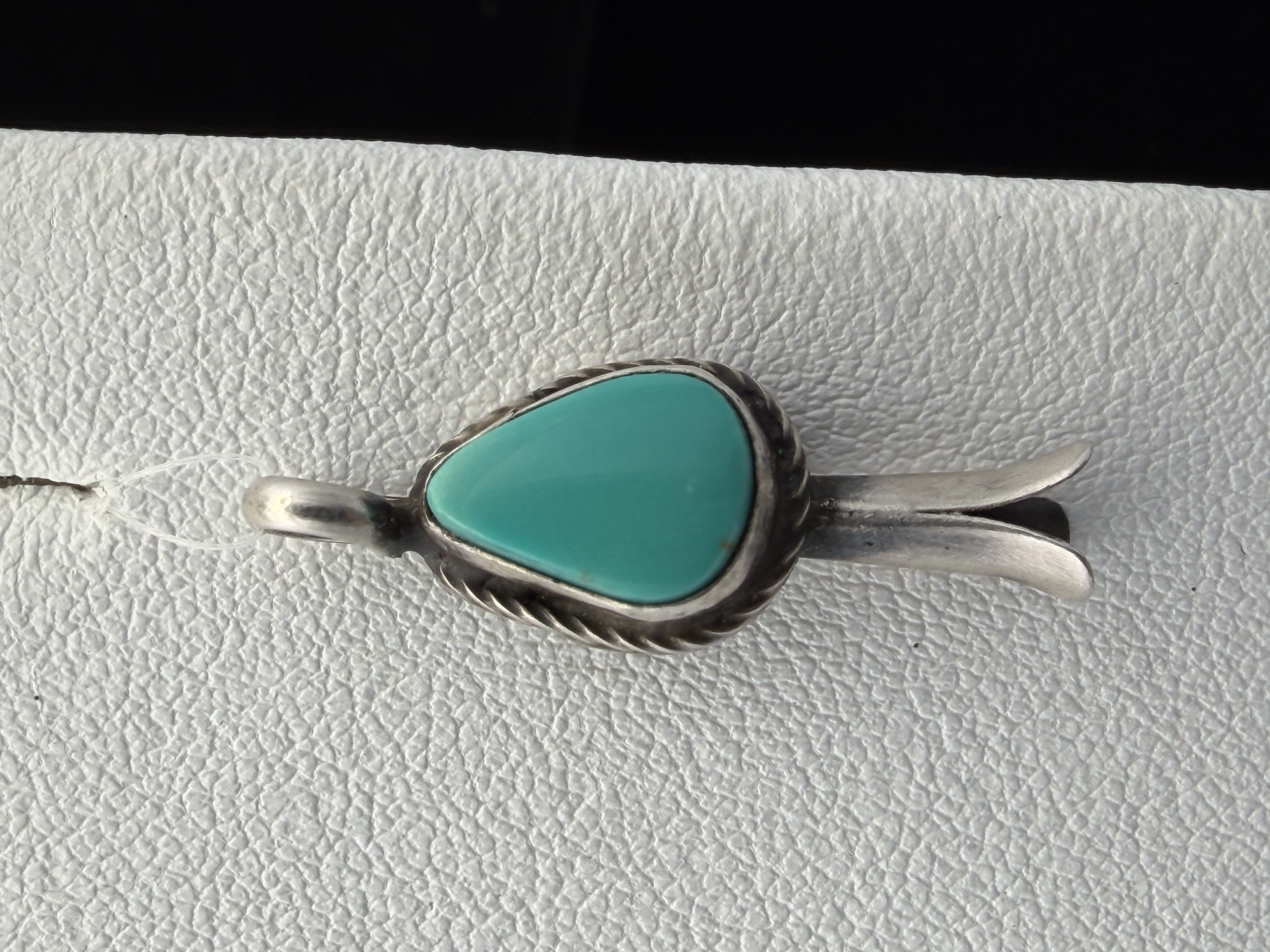 Native American Sterling Silver Turquoise Pendant