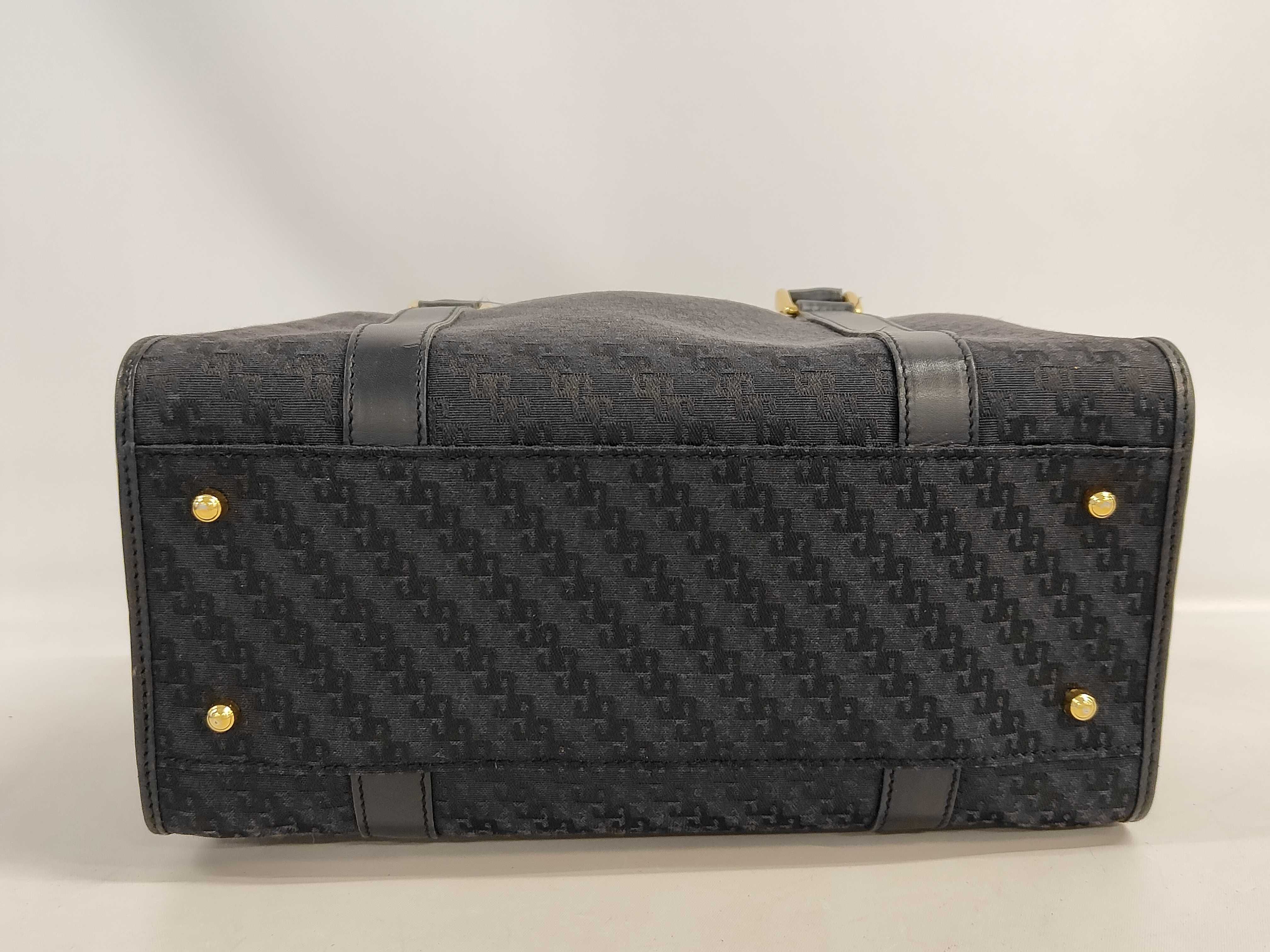 Gherardini Monogram Jacquard Canvas Boston Bag