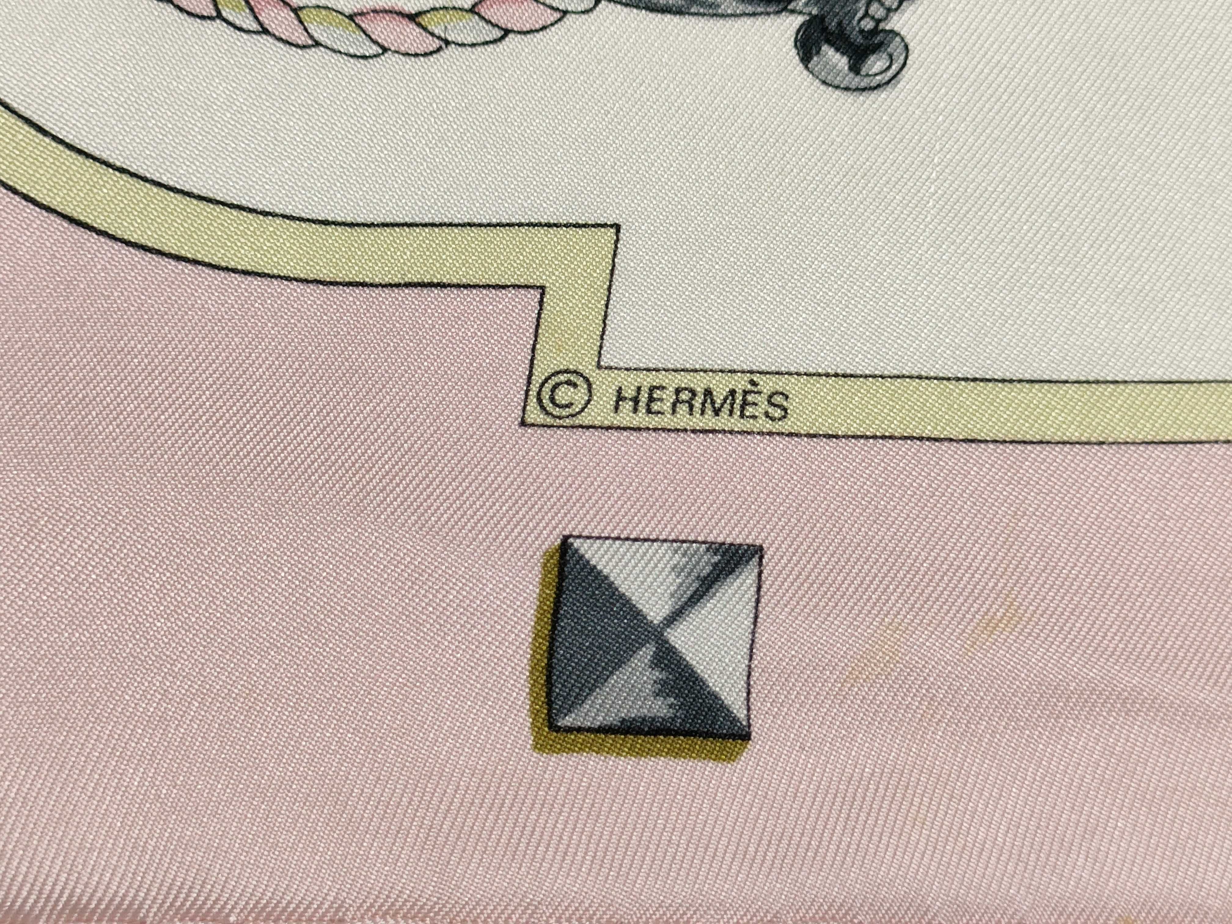 Hermes Les Clefs Silk Scarf by Caty Latham