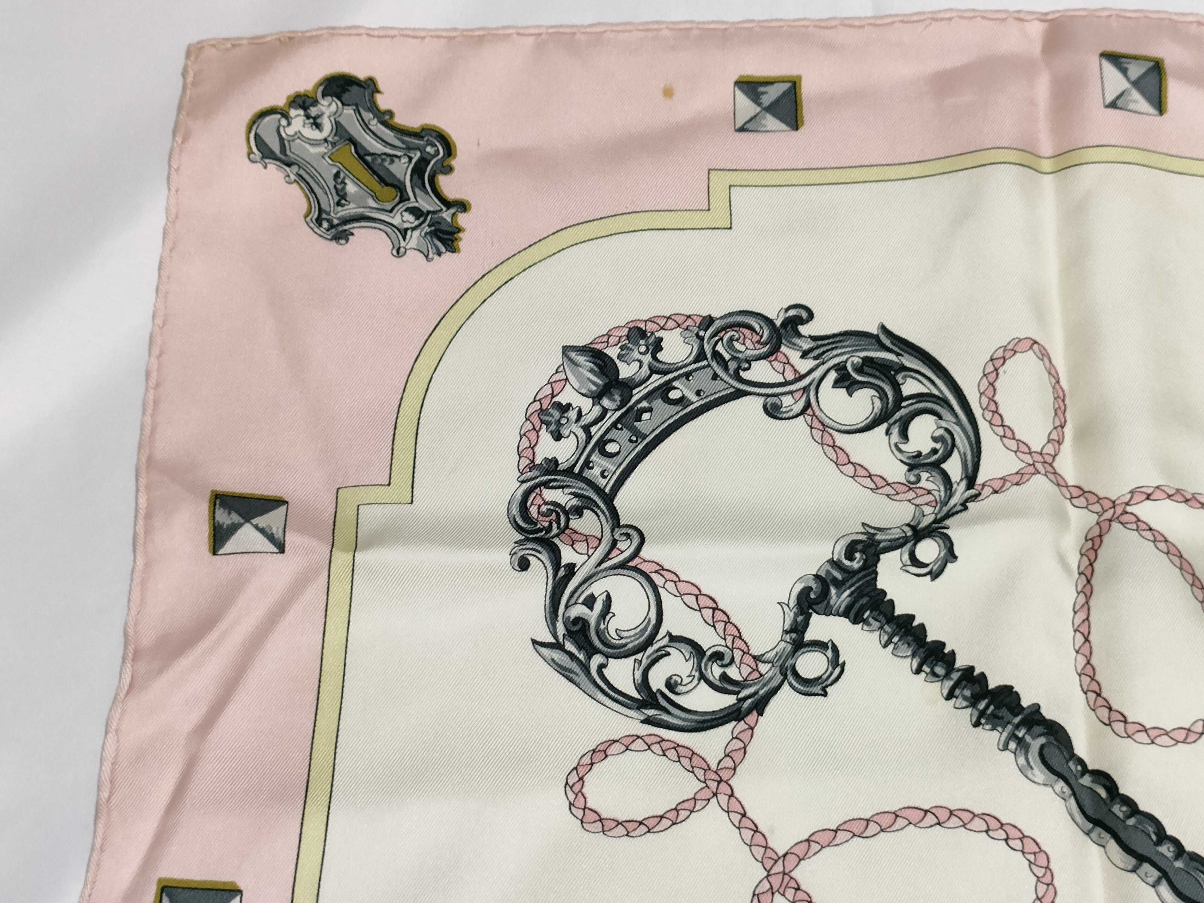 Hermes Les Clefs Silk Scarf by Caty Latham