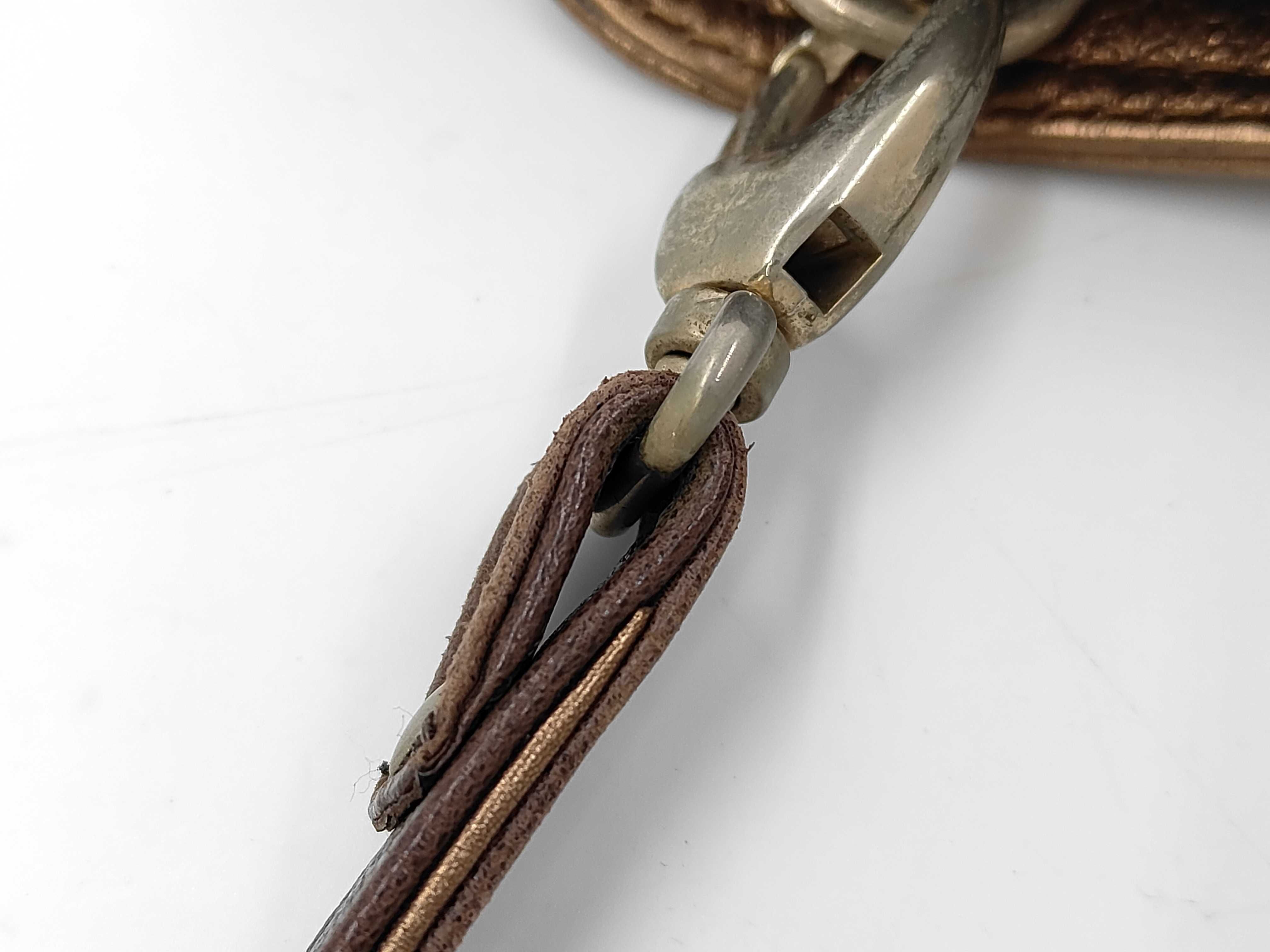 See by Chloe Metallic Bronze Leather Shoulder Bag with Retail Hangtag
