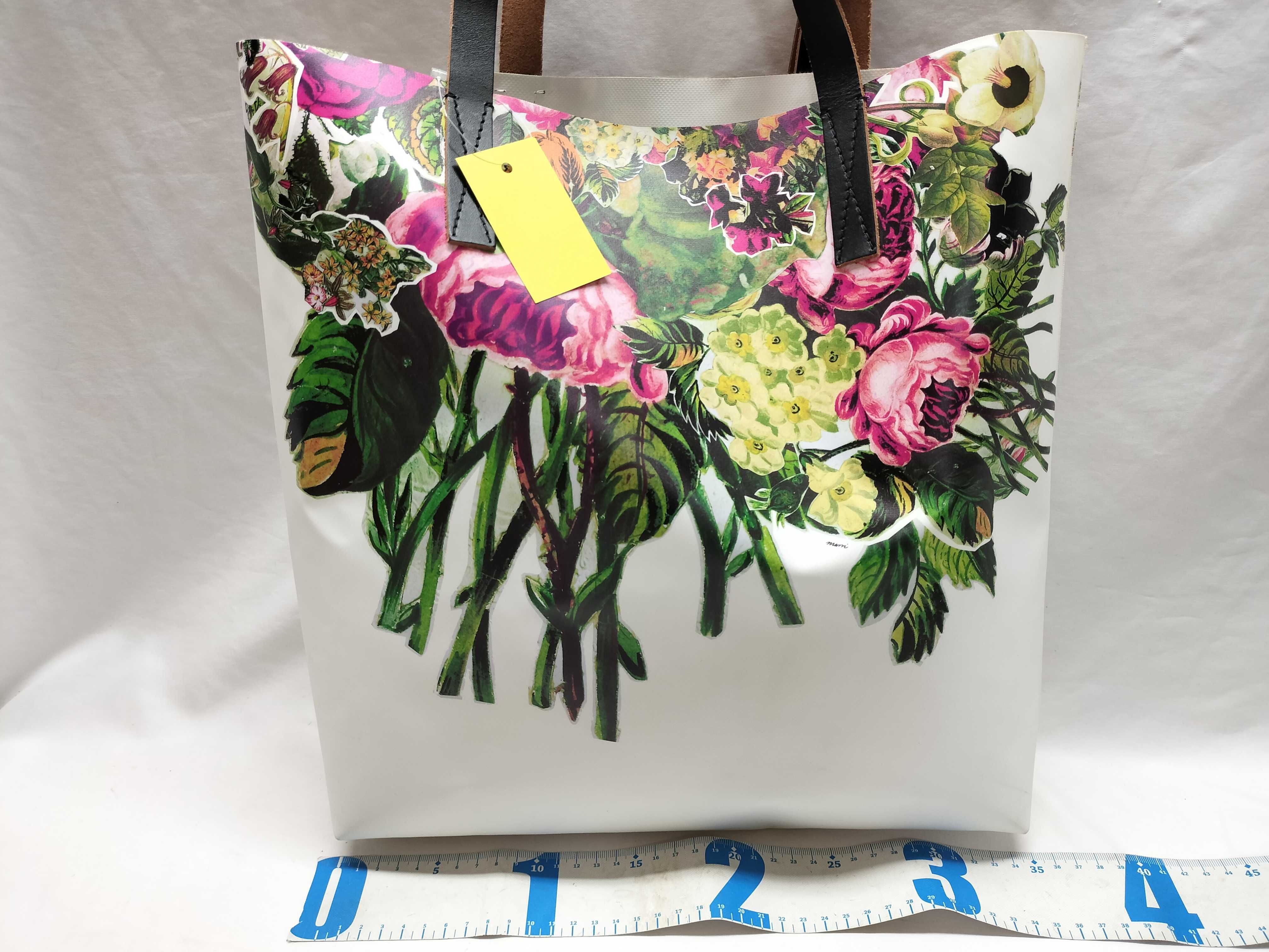 Marni Tribeca Floral Print PVC Shopper Tote Bag