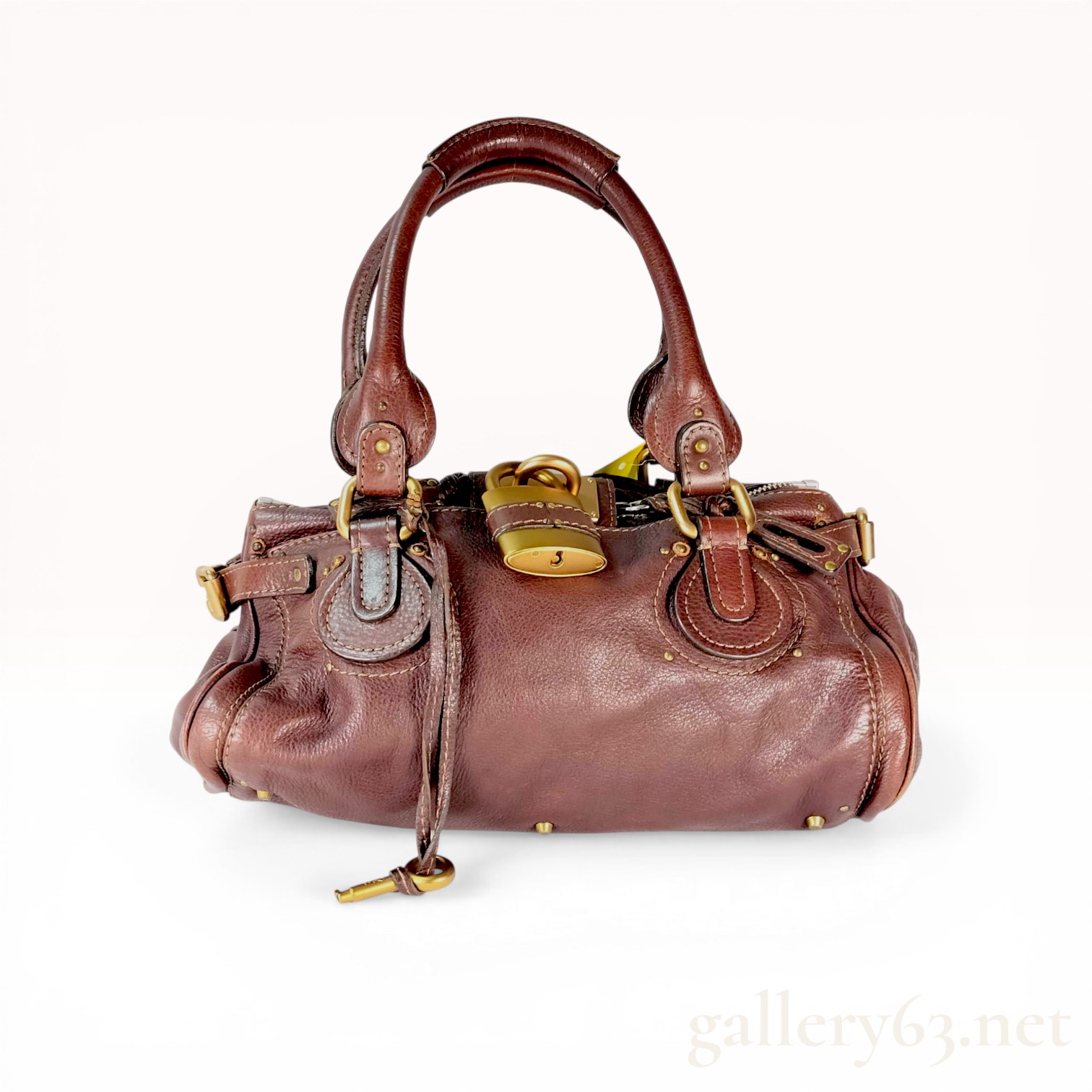 Chloe Paddington Grained Leather Satchel Bag