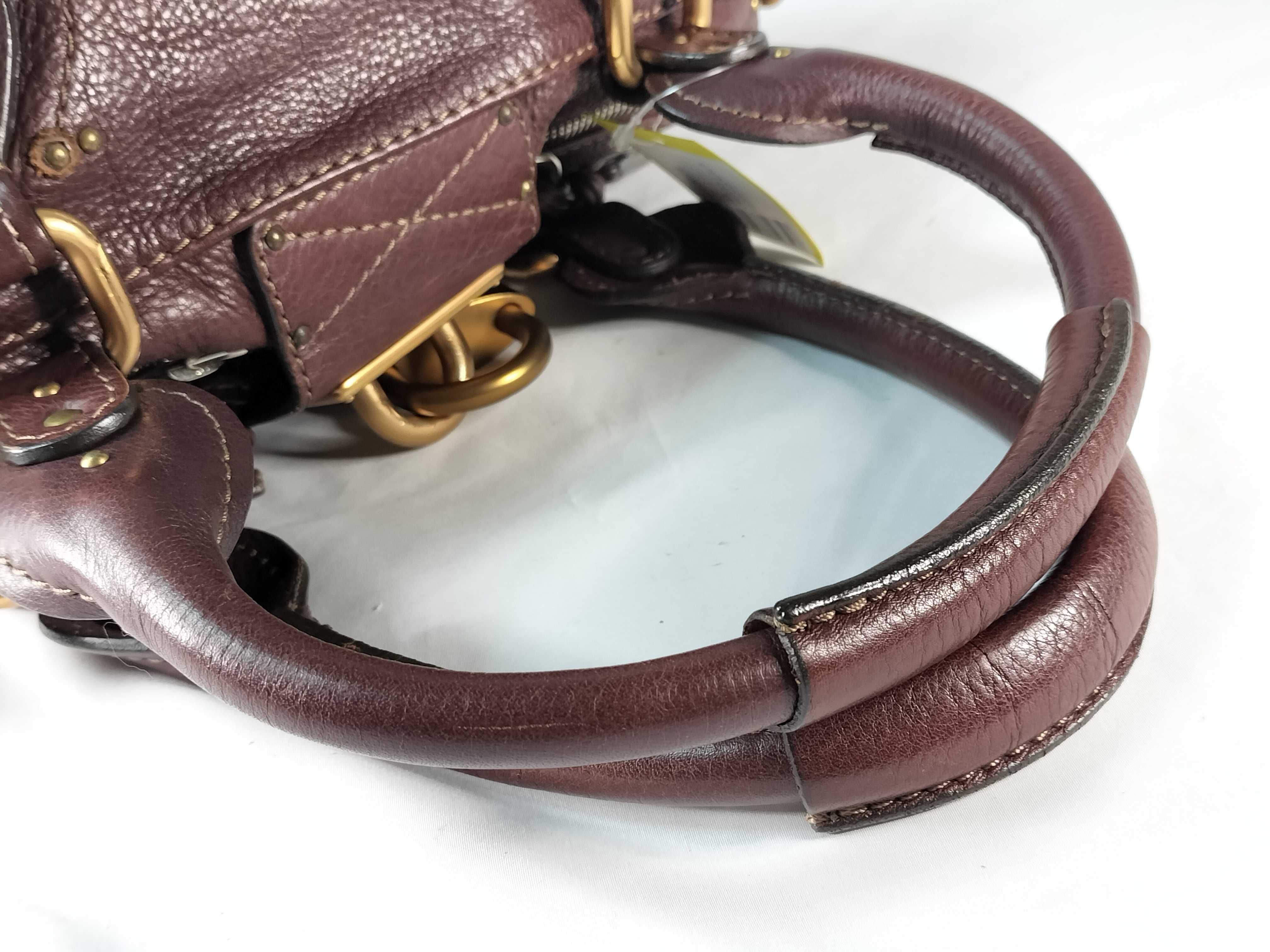 Chloe Paddington Grained Leather Satchel Bag
