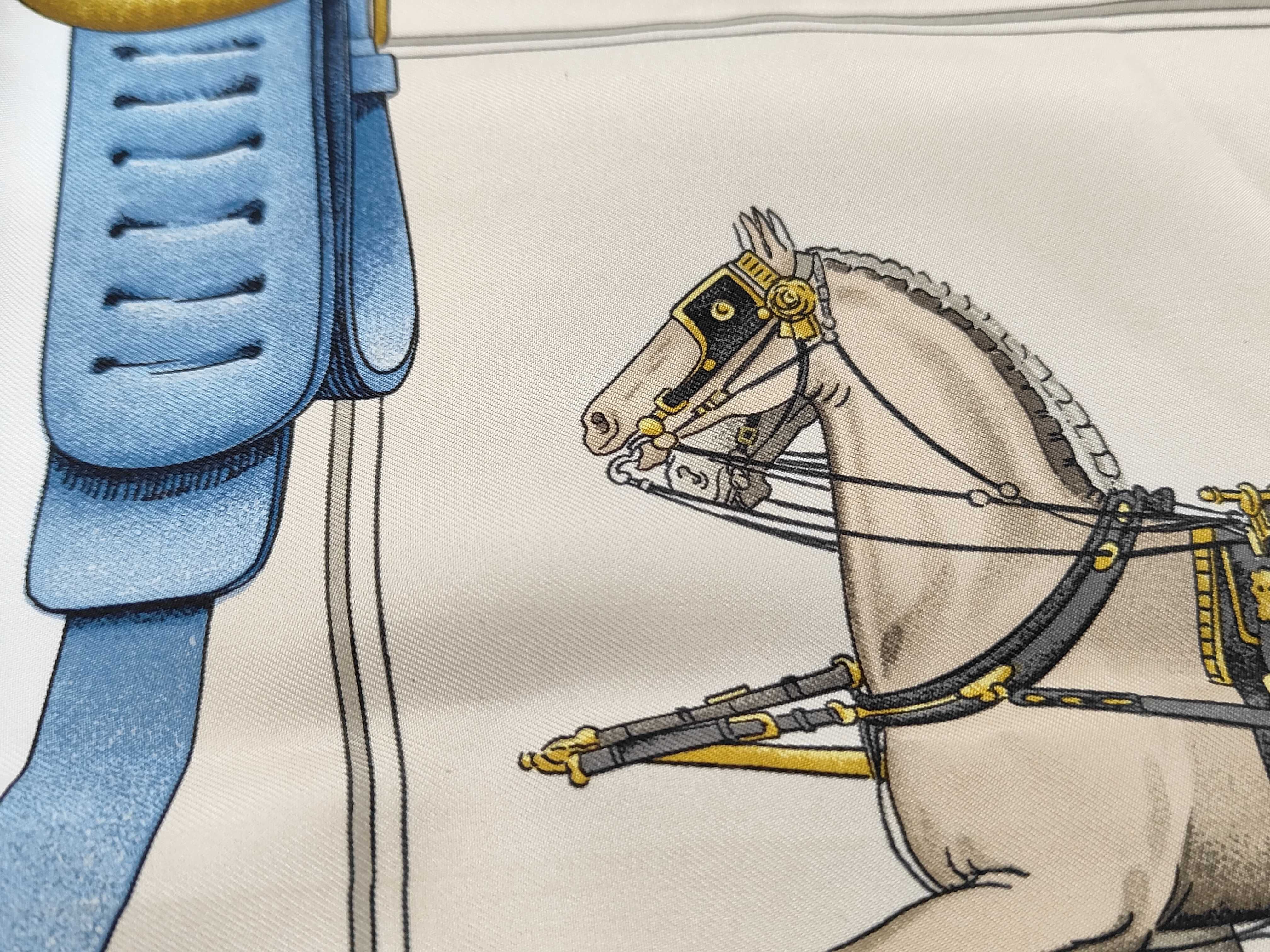 Hermes Carrick Pompe Silk Scarf by Philippe Ledoux