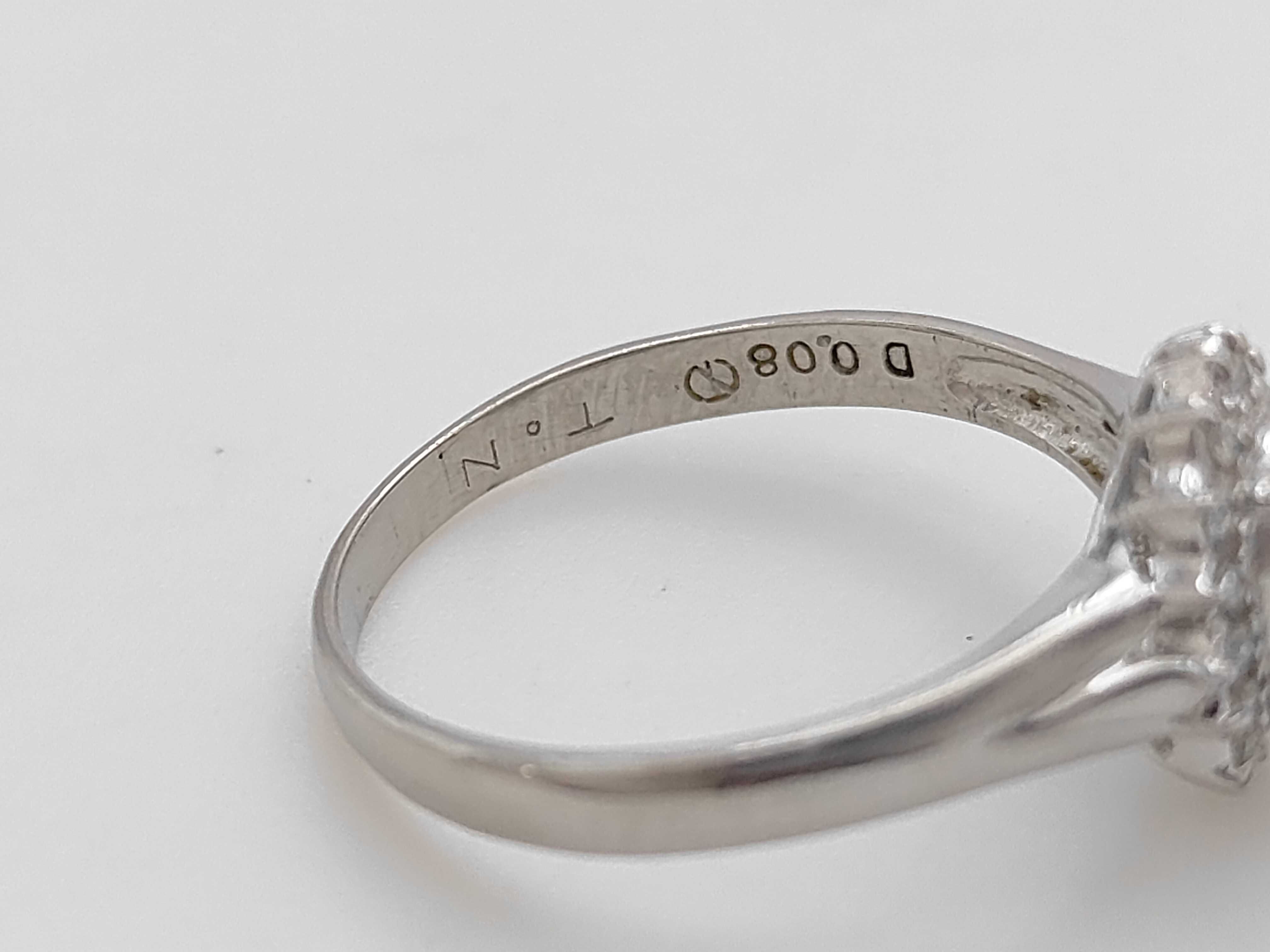 Platinum Aquamarine and Diamond Halo Cocktail Ring