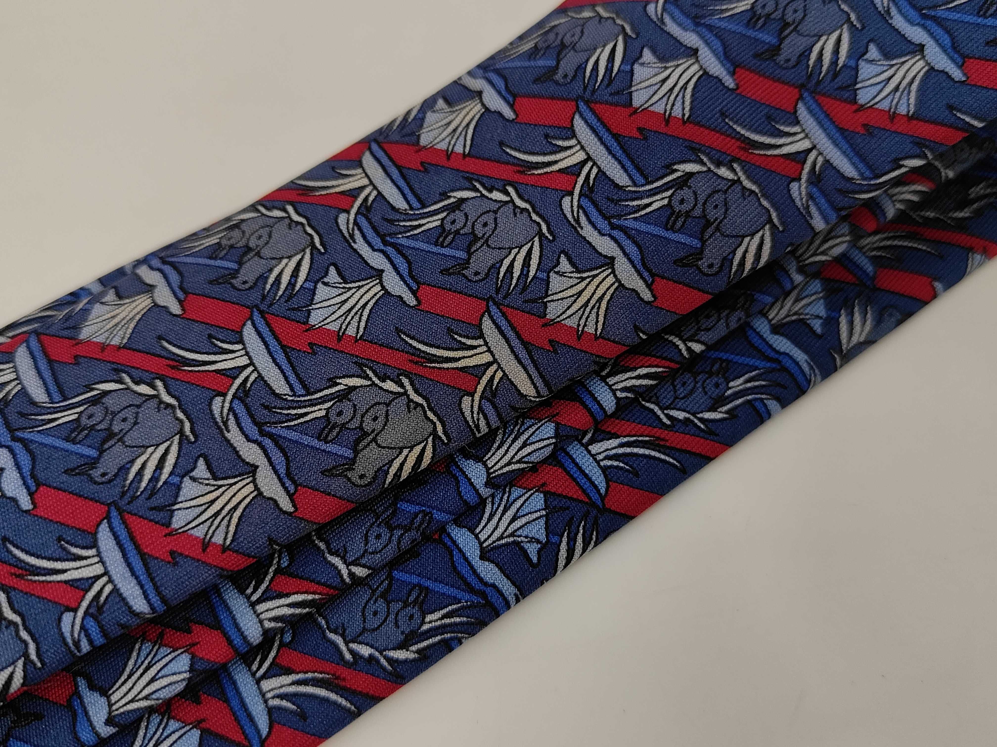 A Lot of Five Designer Silk Neckties, Including Hermes
