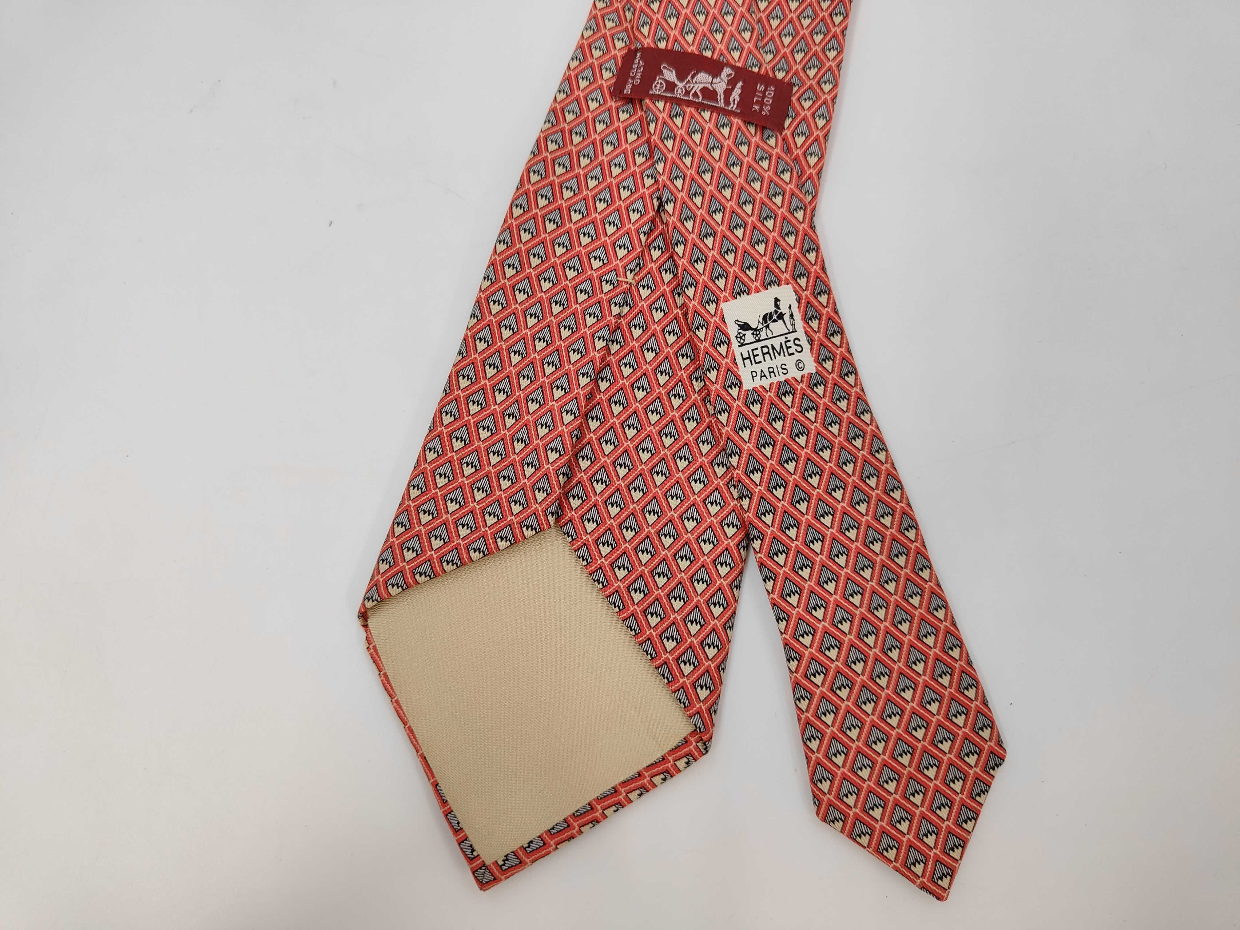 A Lot of Five Designer Silk Neckties, Including Hermes