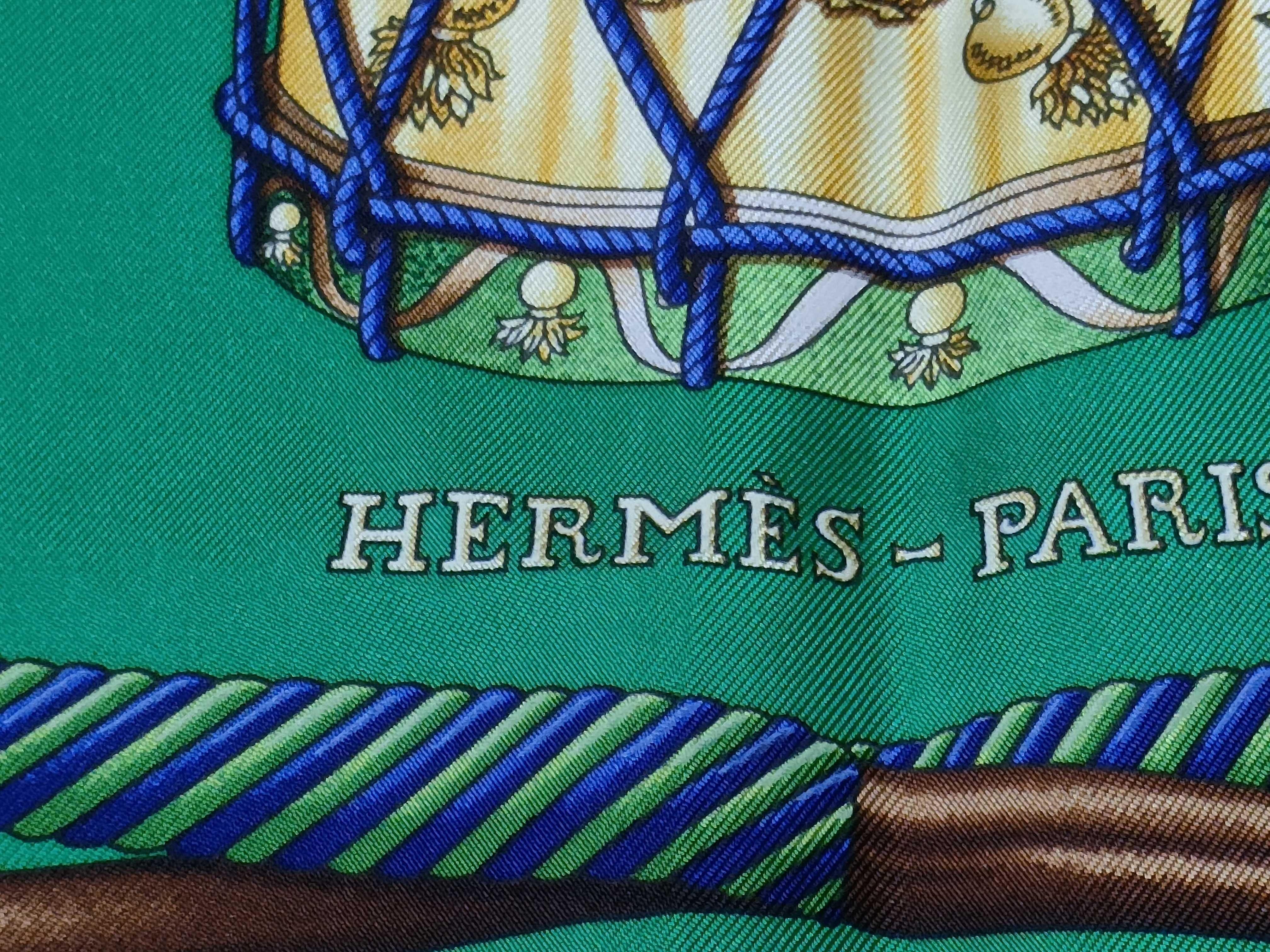 Hermes Les Tambours 90cm Silk Scarf