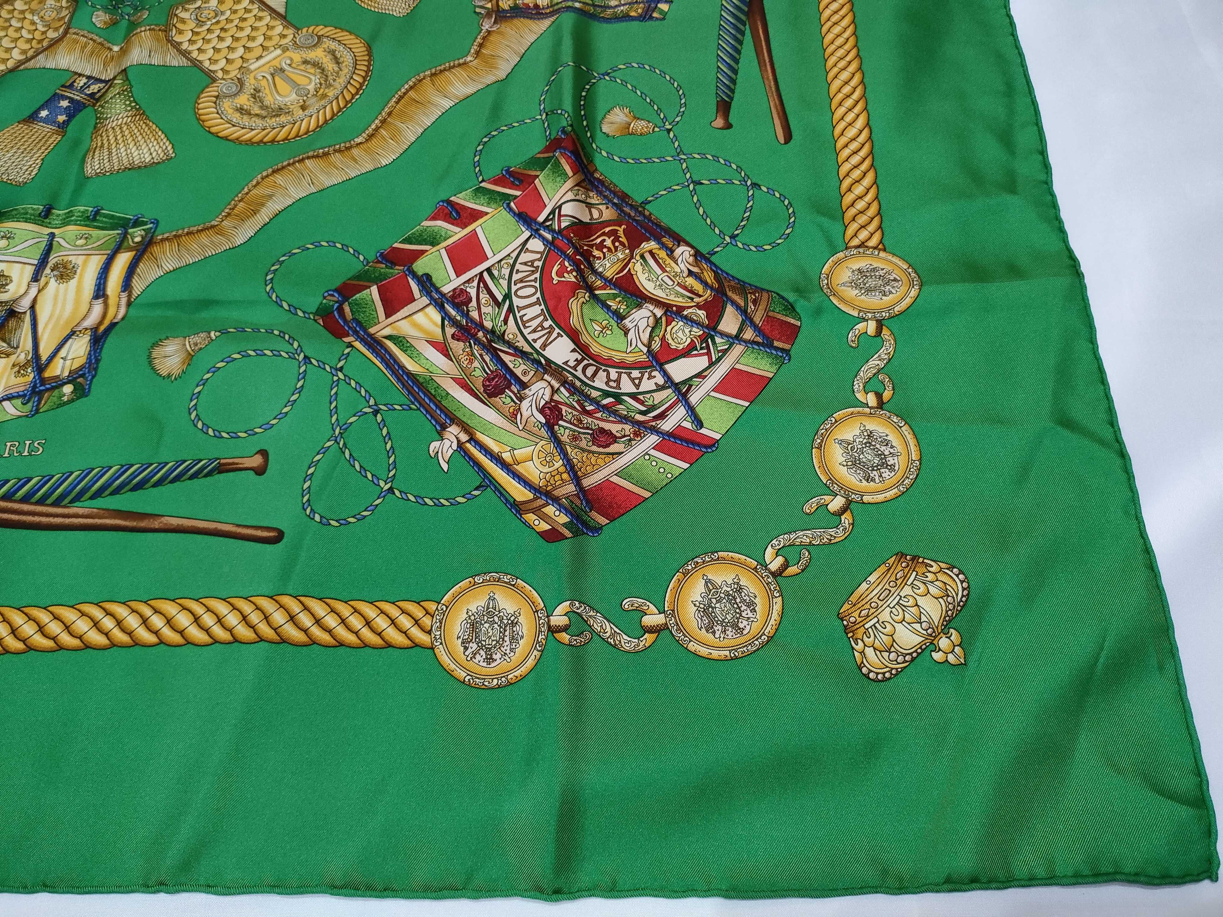 Hermes Les Tambours 90cm Silk Scarf