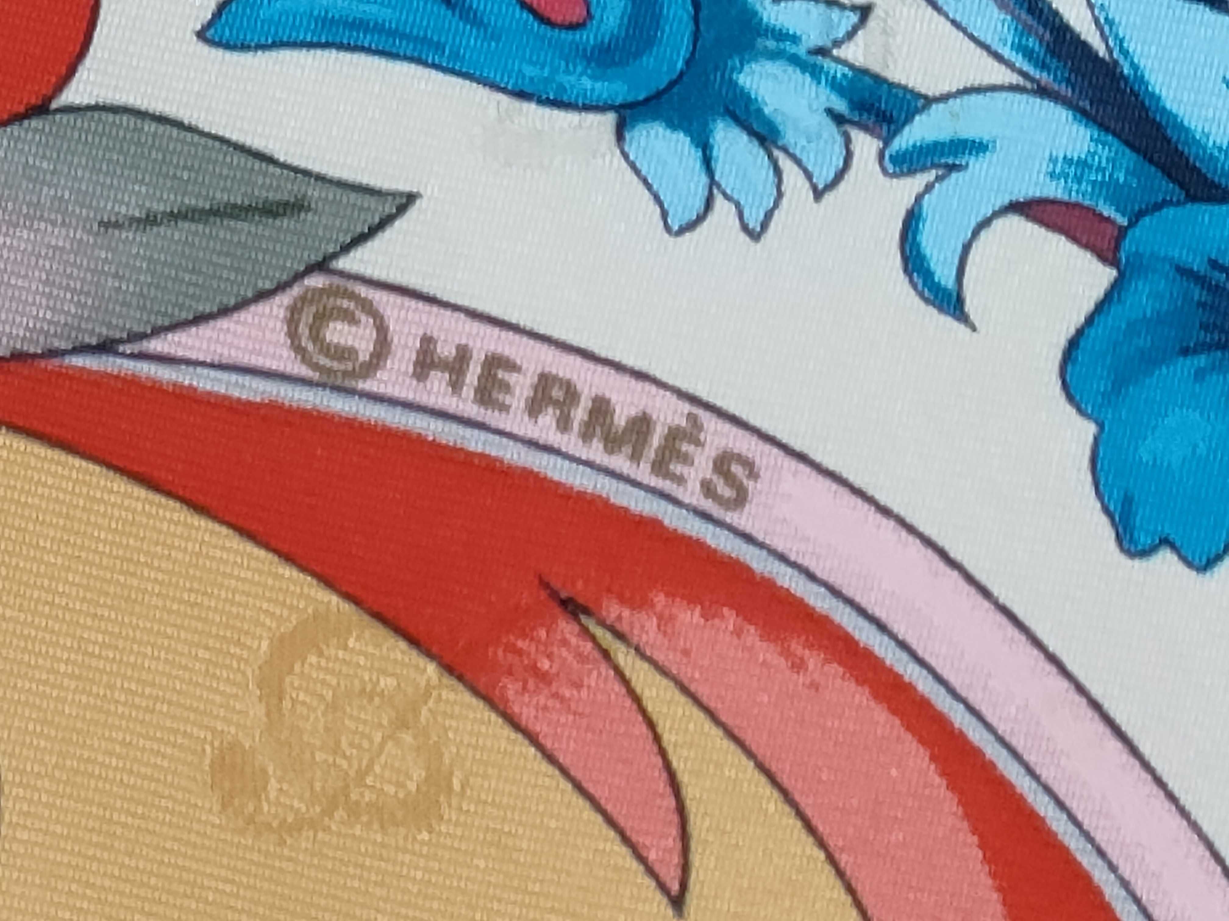 Hermes Silk Jacquard Scarf Orgauphone et Autres Mecaniques