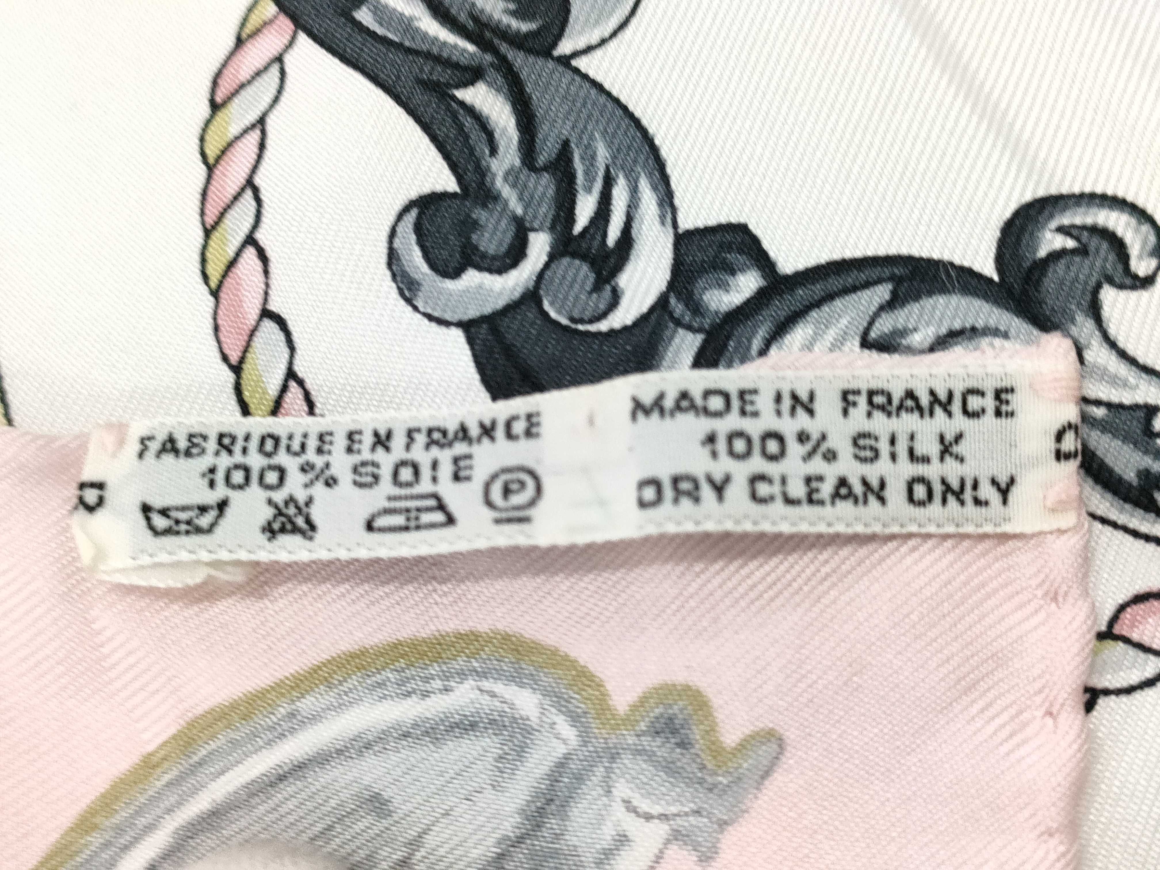Hermes Paris Silk Carre 90 Scarf in Les Clefs Pattern