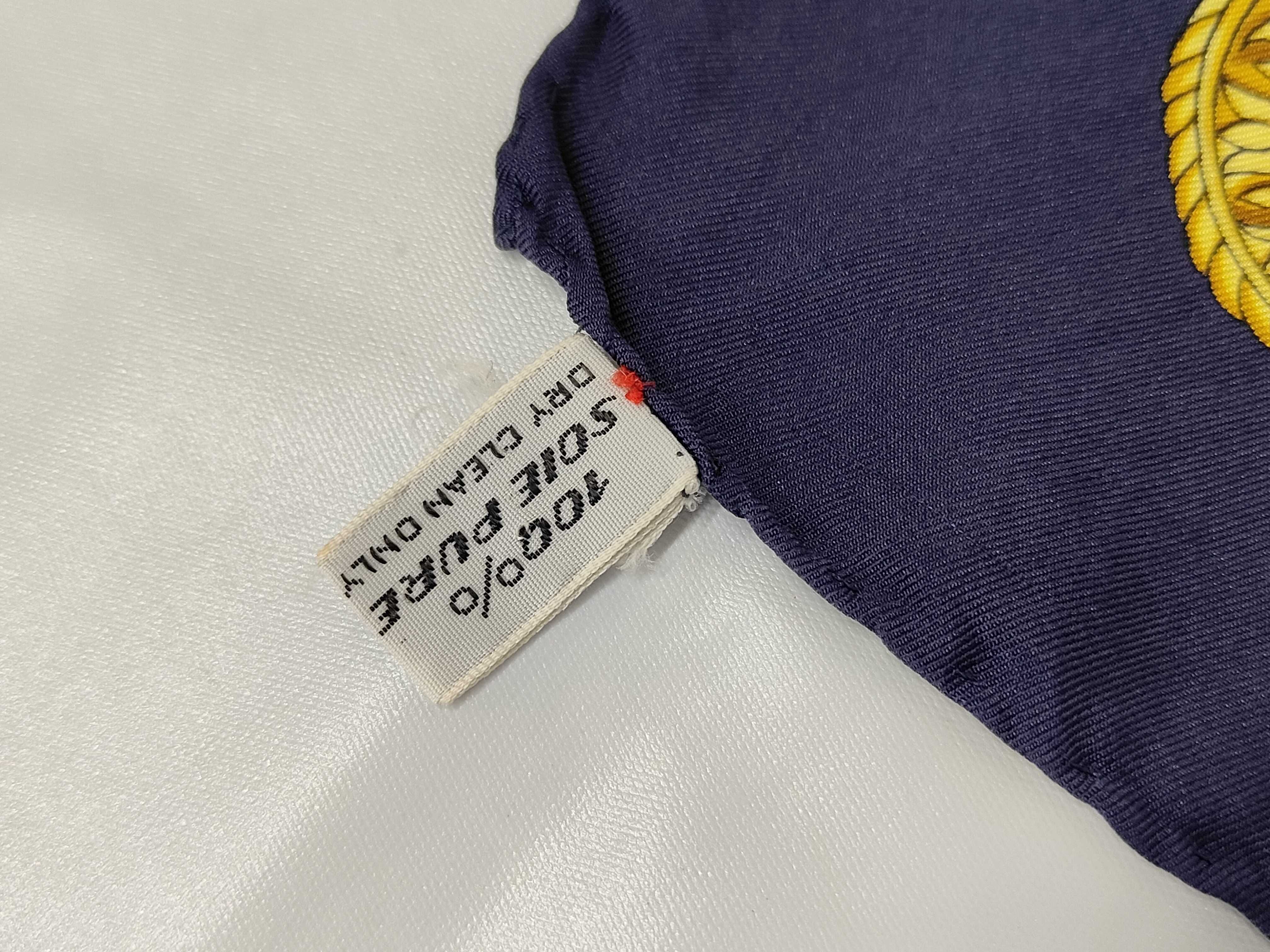 Celine Paris Heraldic Motif Silk Square Scarf