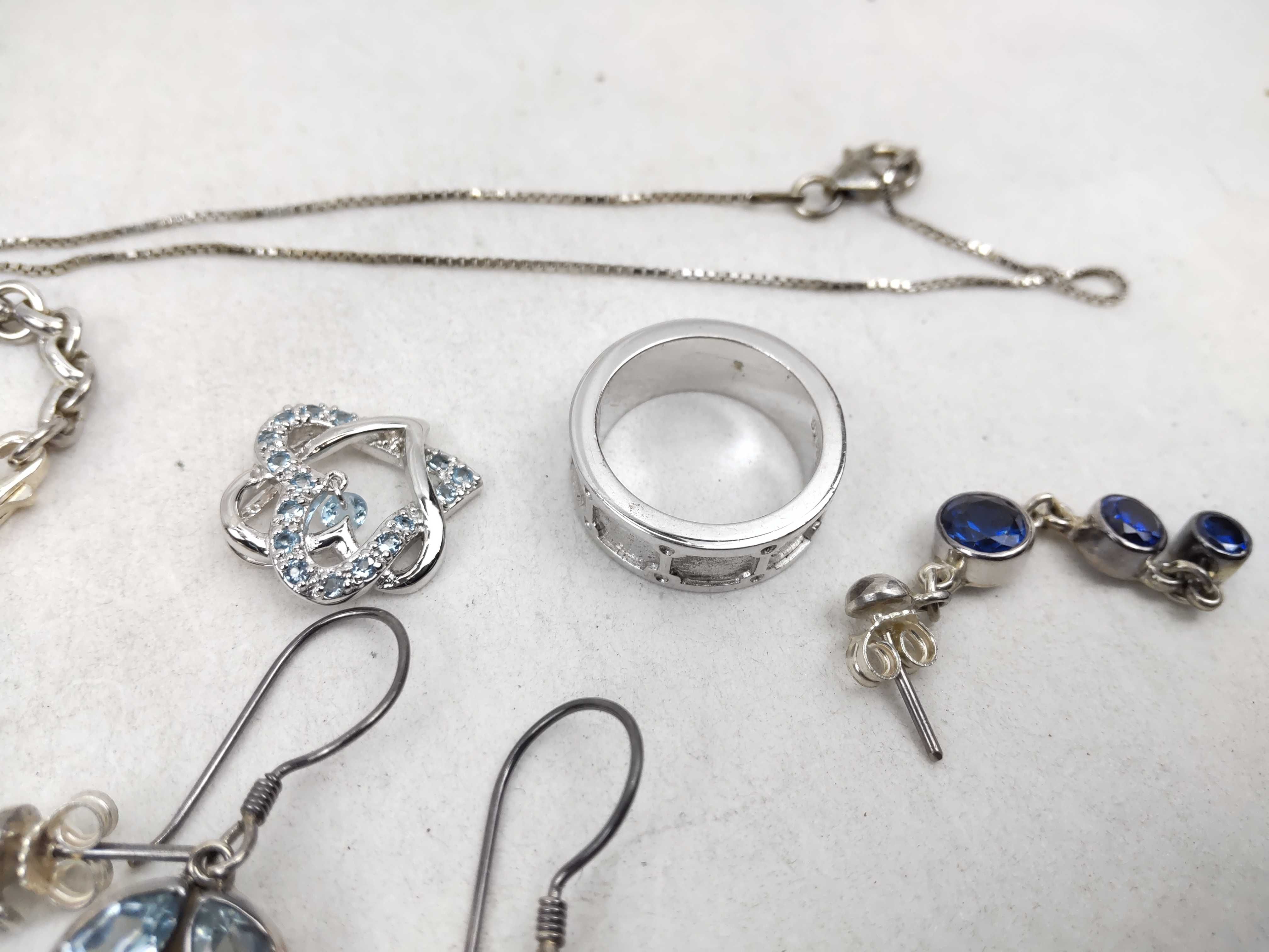 A Collection of Sterling Silver and Multi-Gemstone Jewelry