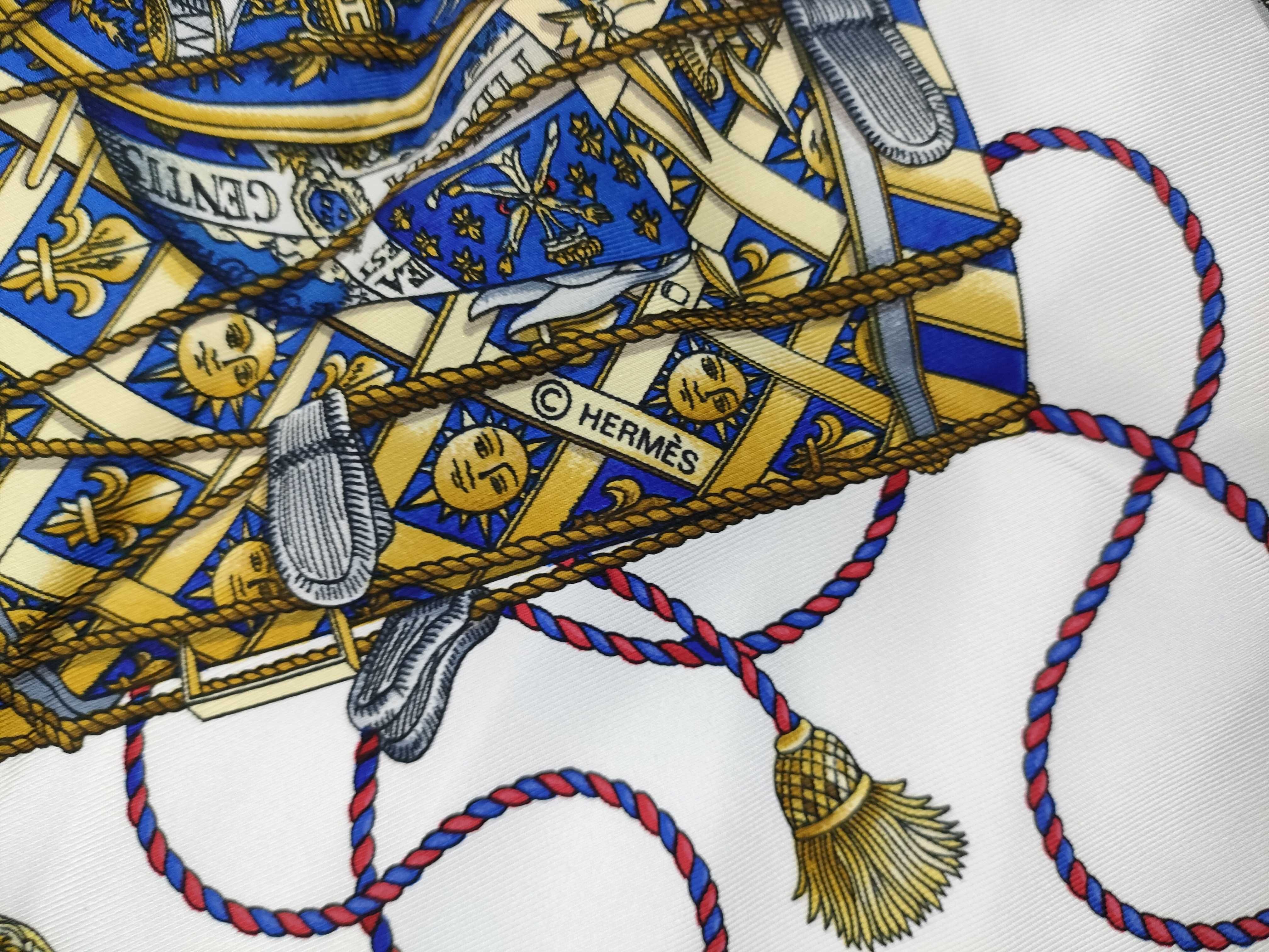 Hermes Les Tambours Silk Carre 90 Scarf