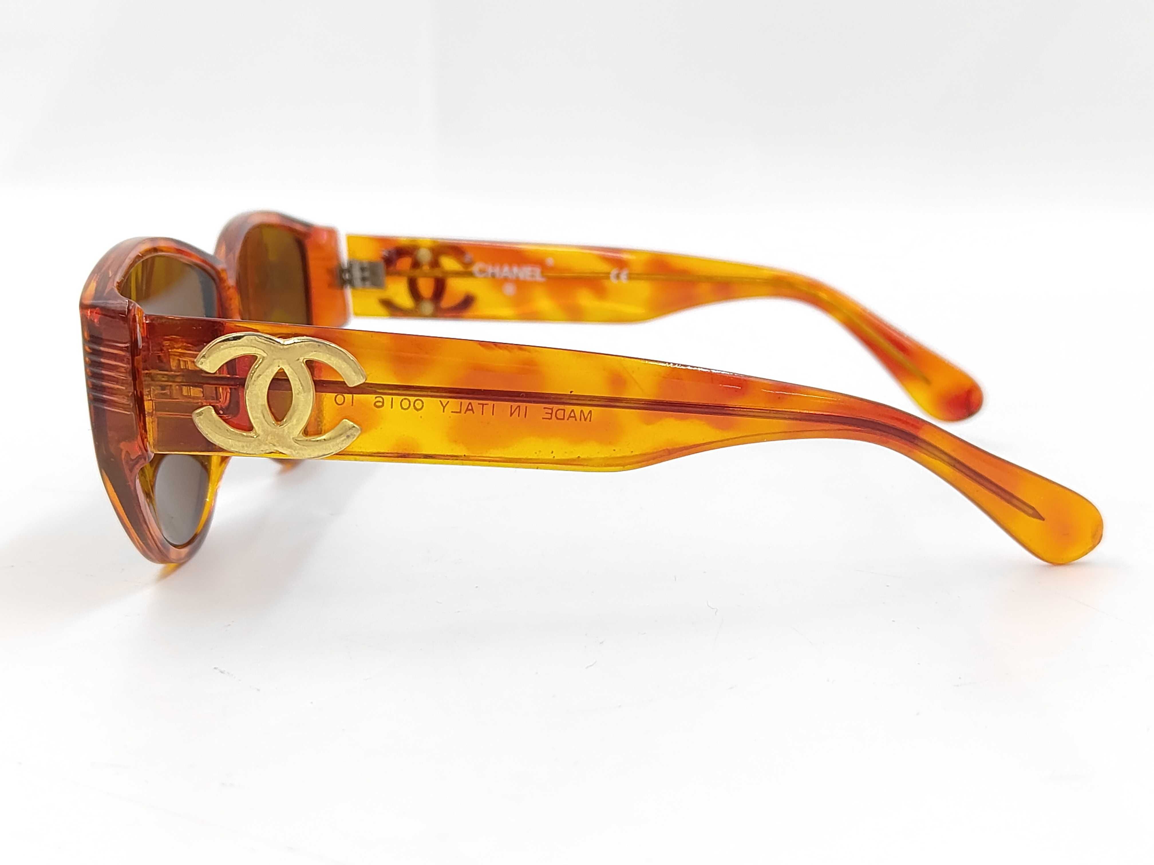 Vintage Chanel Model 0016 Tortoiseshell Acetate Sunglasses, Circa 1990s
