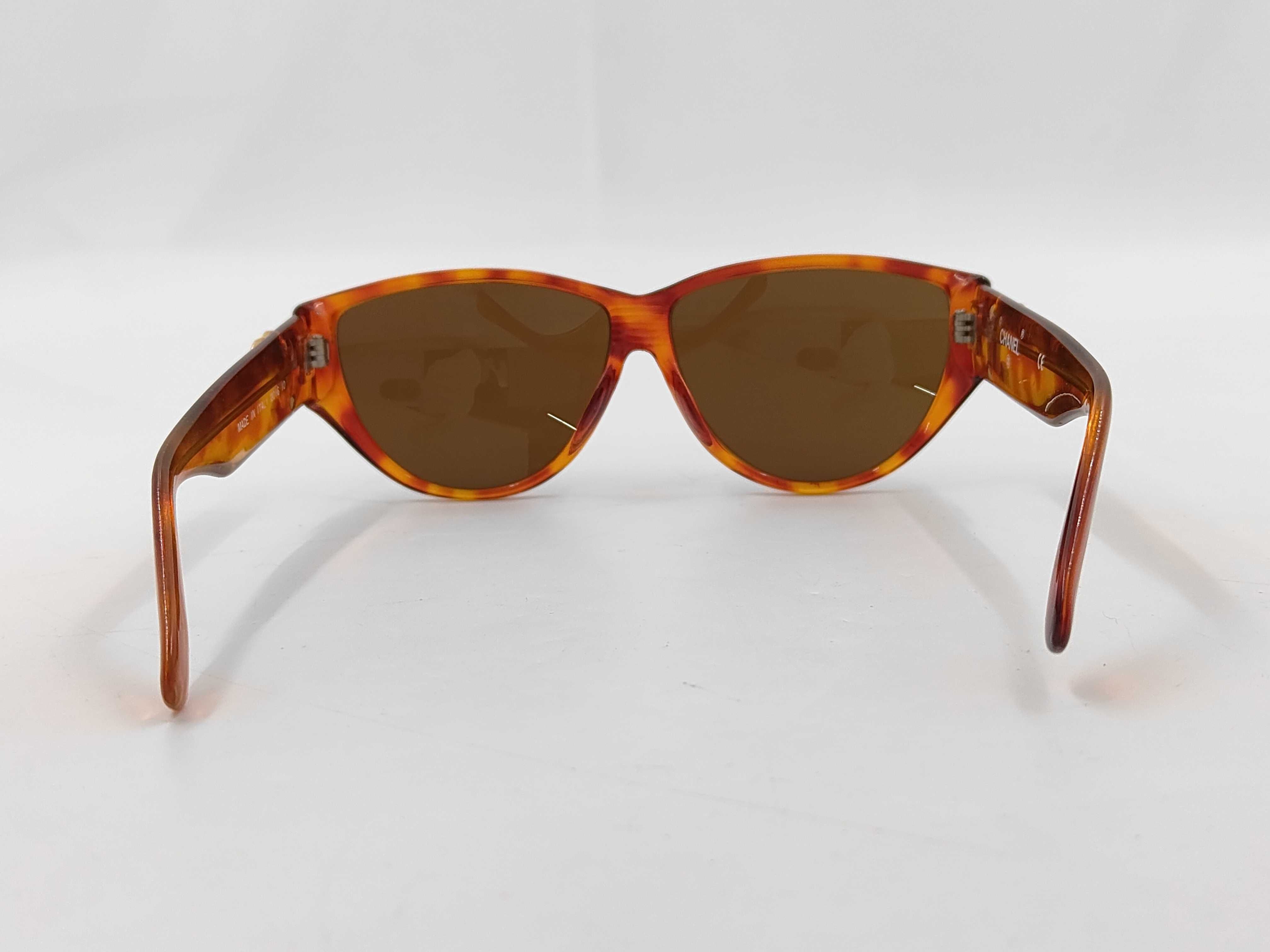 Vintage Chanel Model 0016 Tortoiseshell Acetate Sunglasses, Circa 1990s