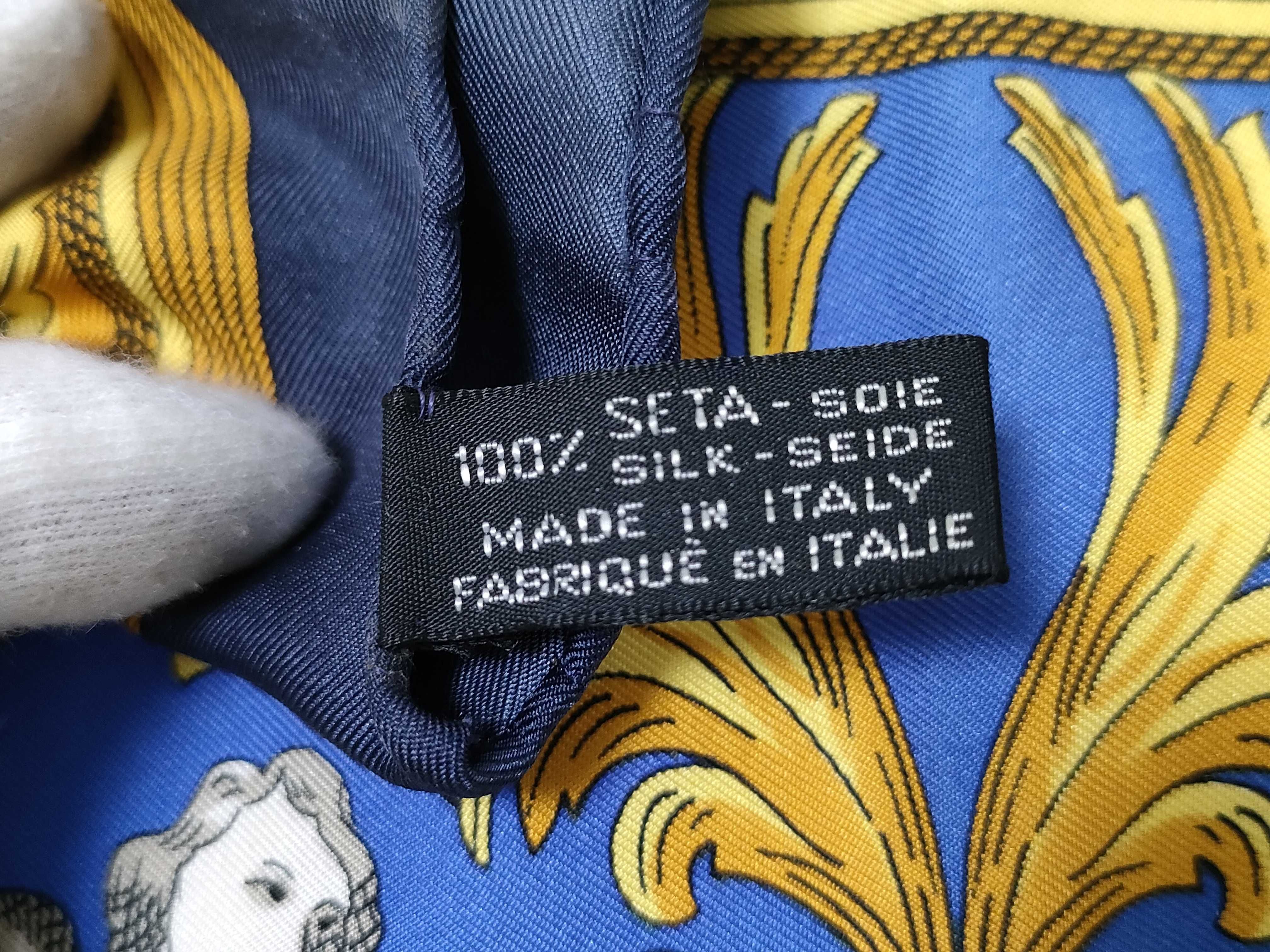 Celine Paris Silk Scarf with Neoclassical Pattern