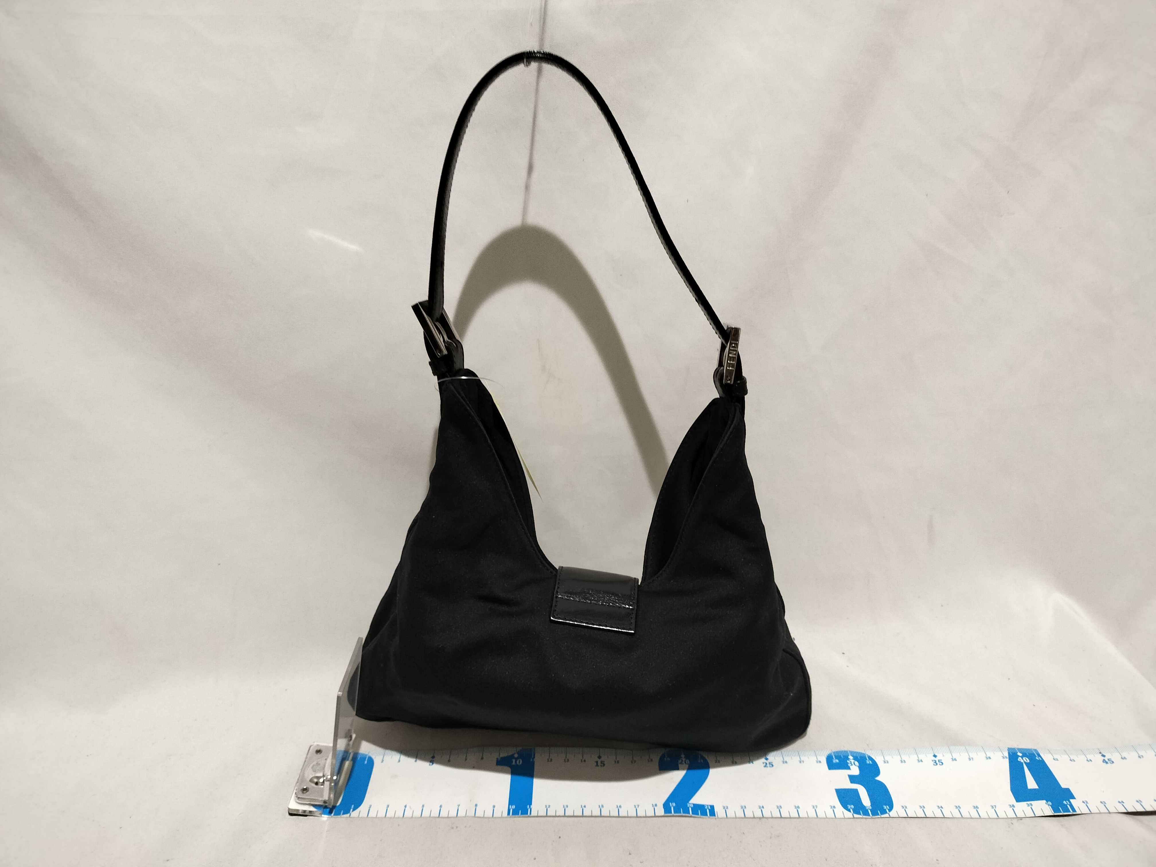 Fendi Mama Baguette Jersey Shoulder Bag, Black