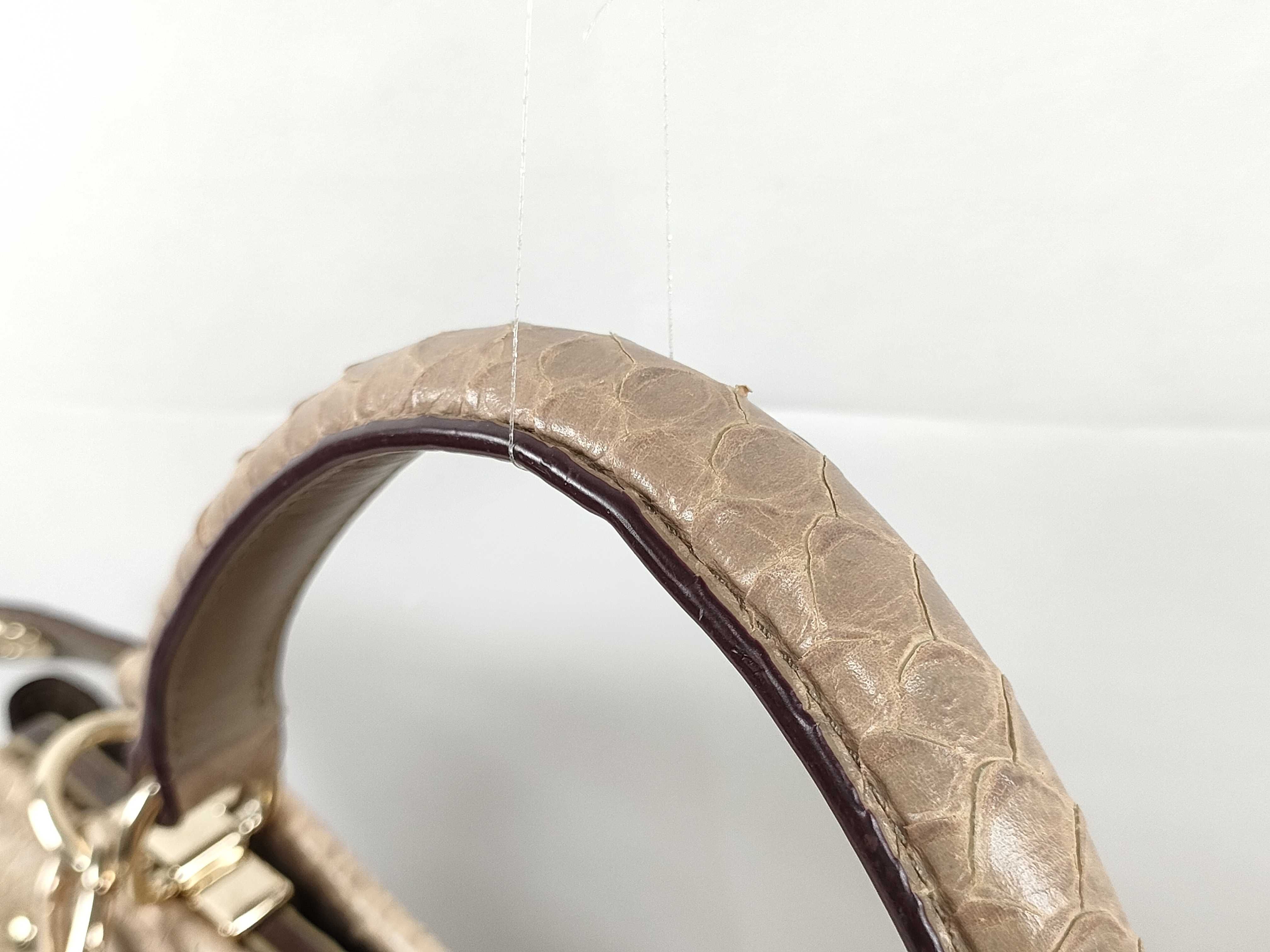 Coach Gramercy Satchel in Python-Embossed Leather
