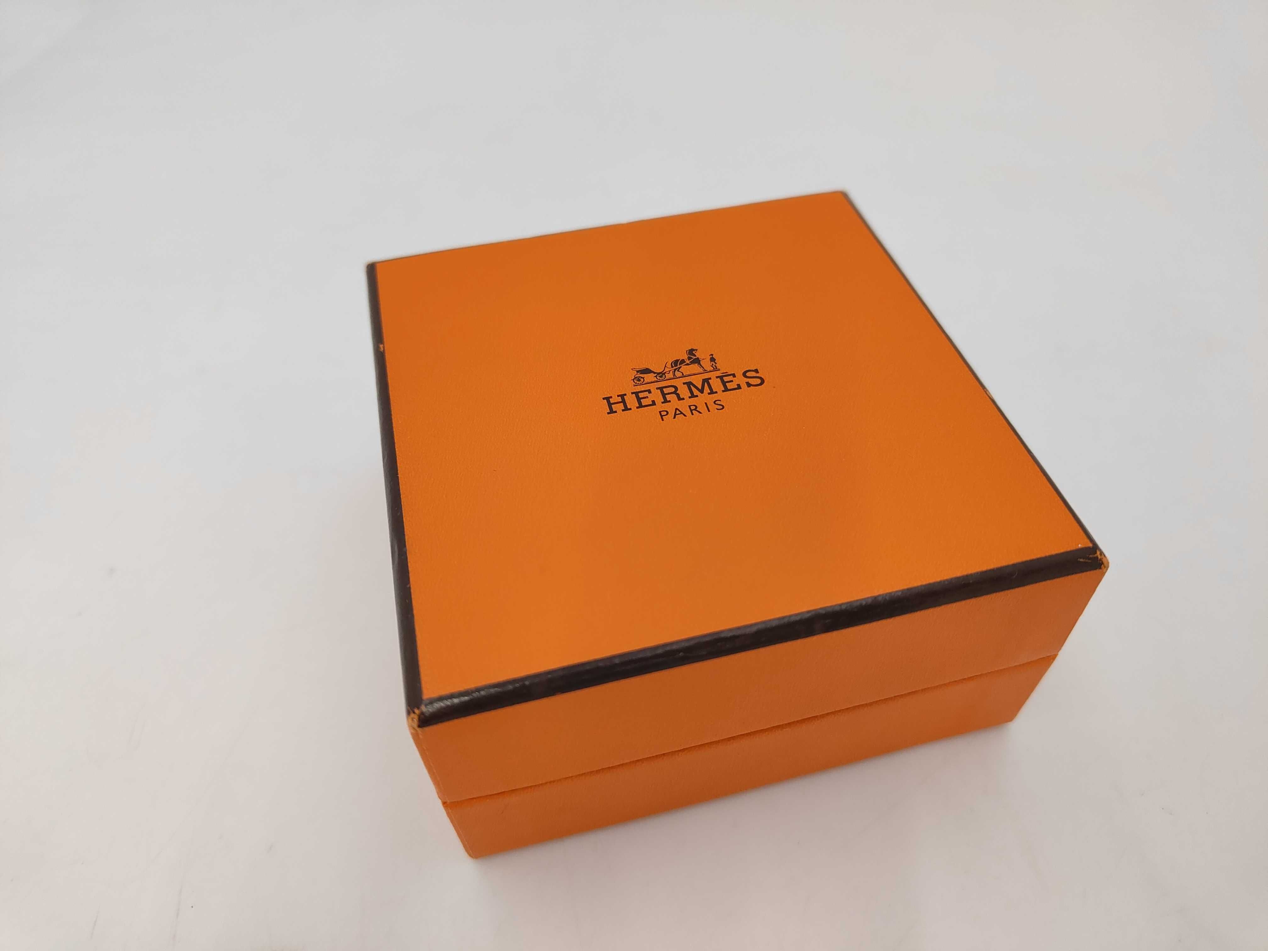 Hermes Wide Enamel Caleche Bangle Bracelet with Box