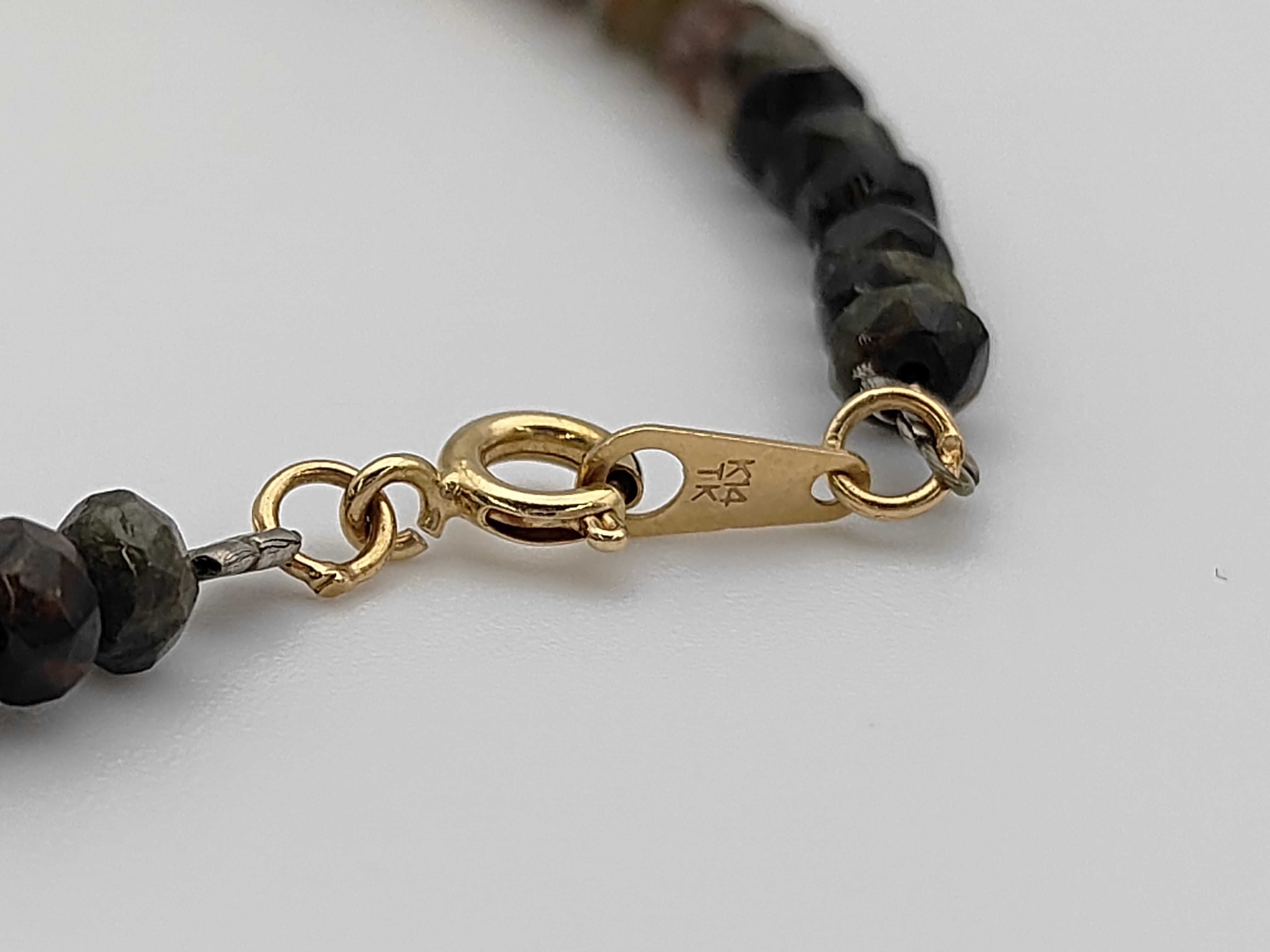 14 Karat Yellow Gold and Multi-Color Tourmaline Faceted Bead Necklace