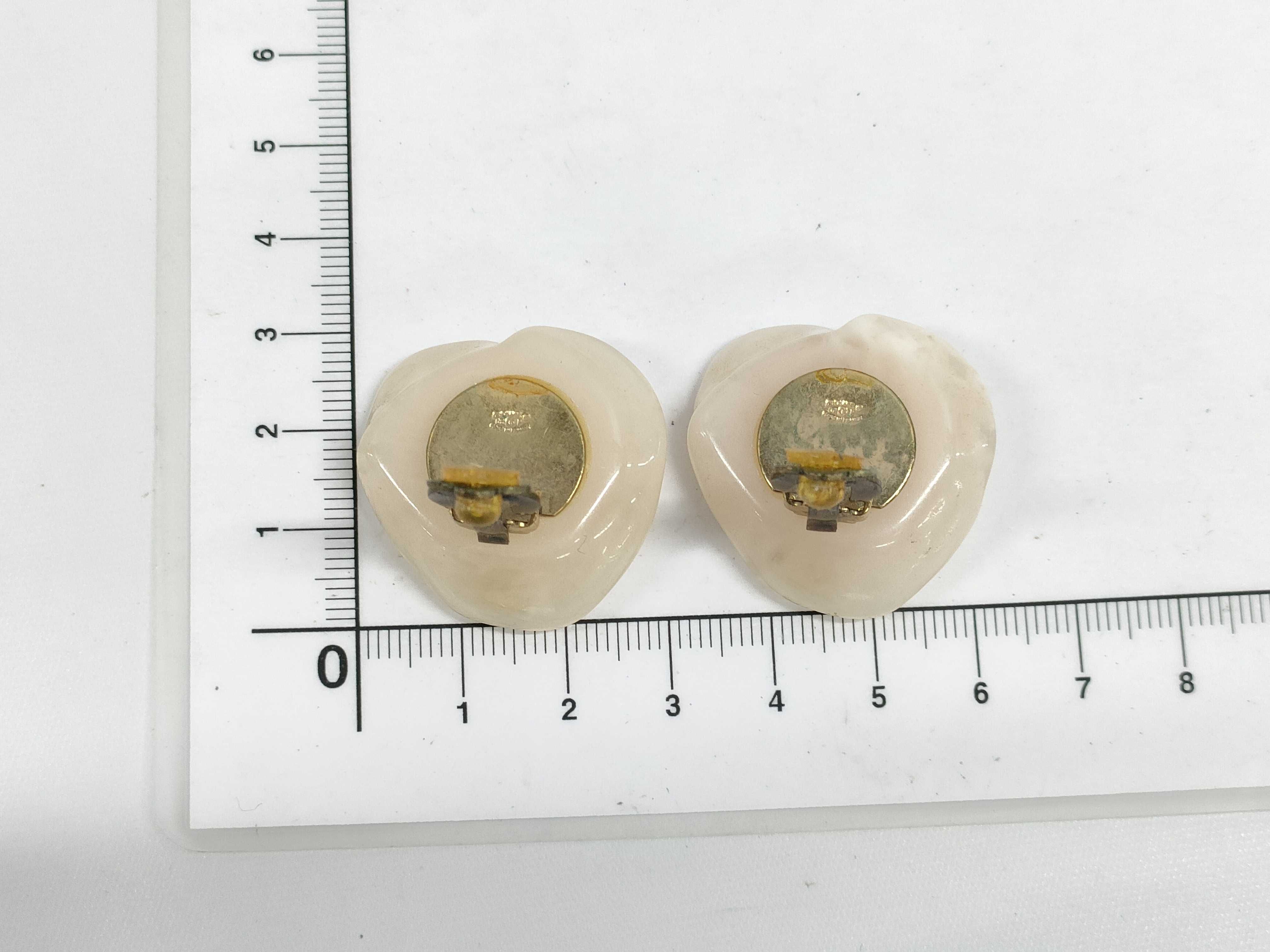 Chanel Camellia Plastic Clip-On Earrings