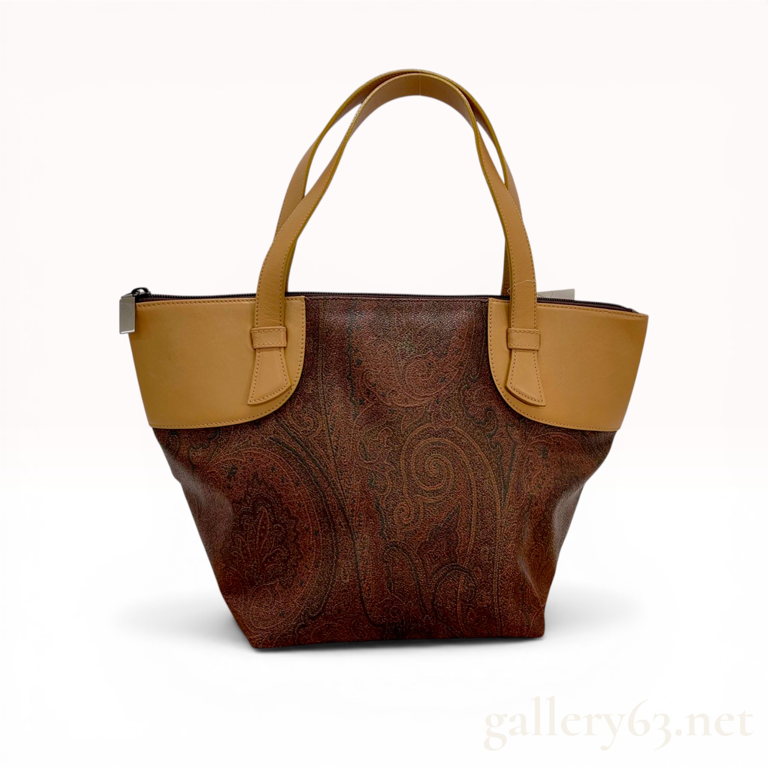 Etro Paisley Coated Canvas Tote Bag