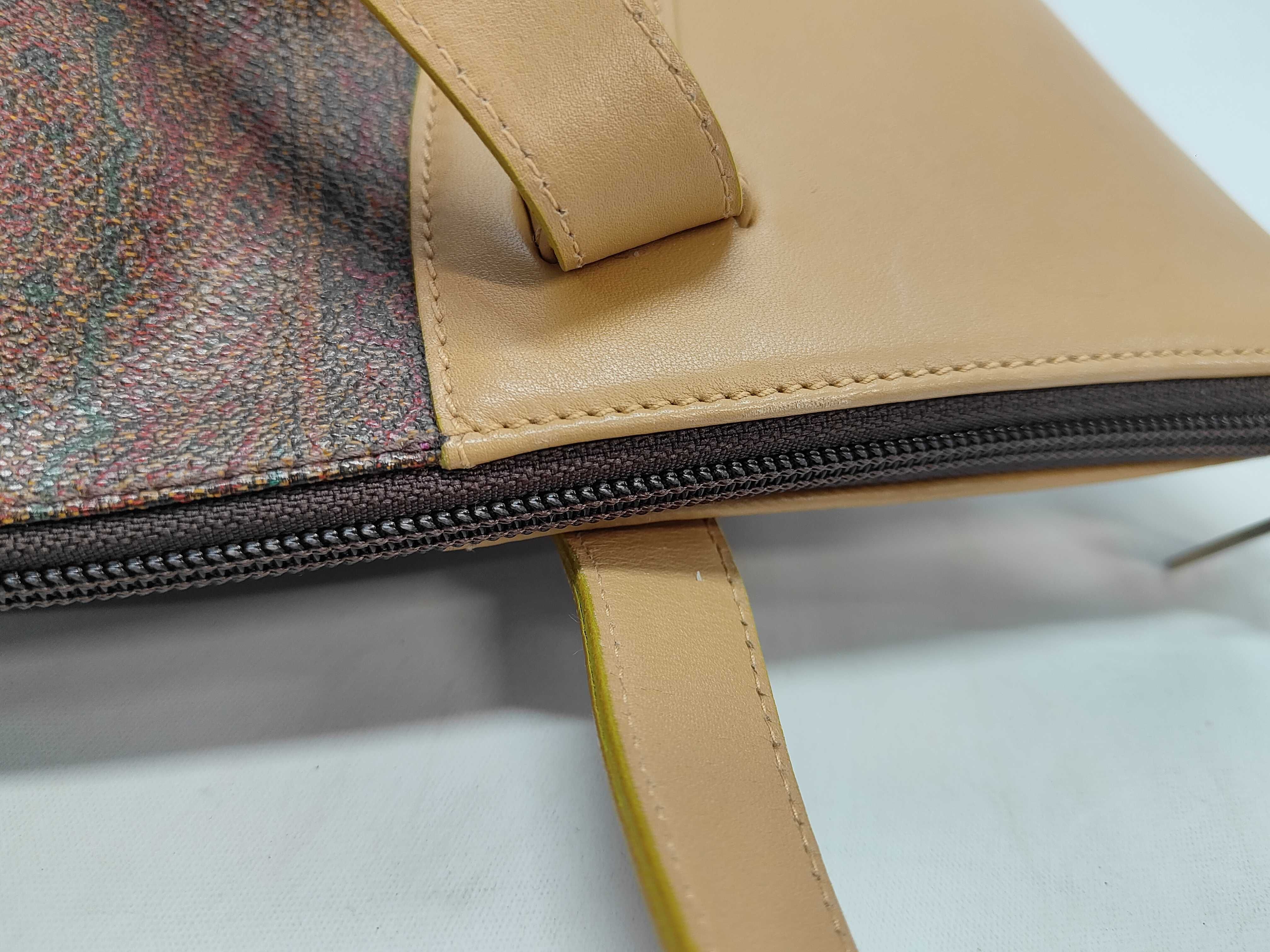 Etro Paisley Coated Canvas Tote Bag