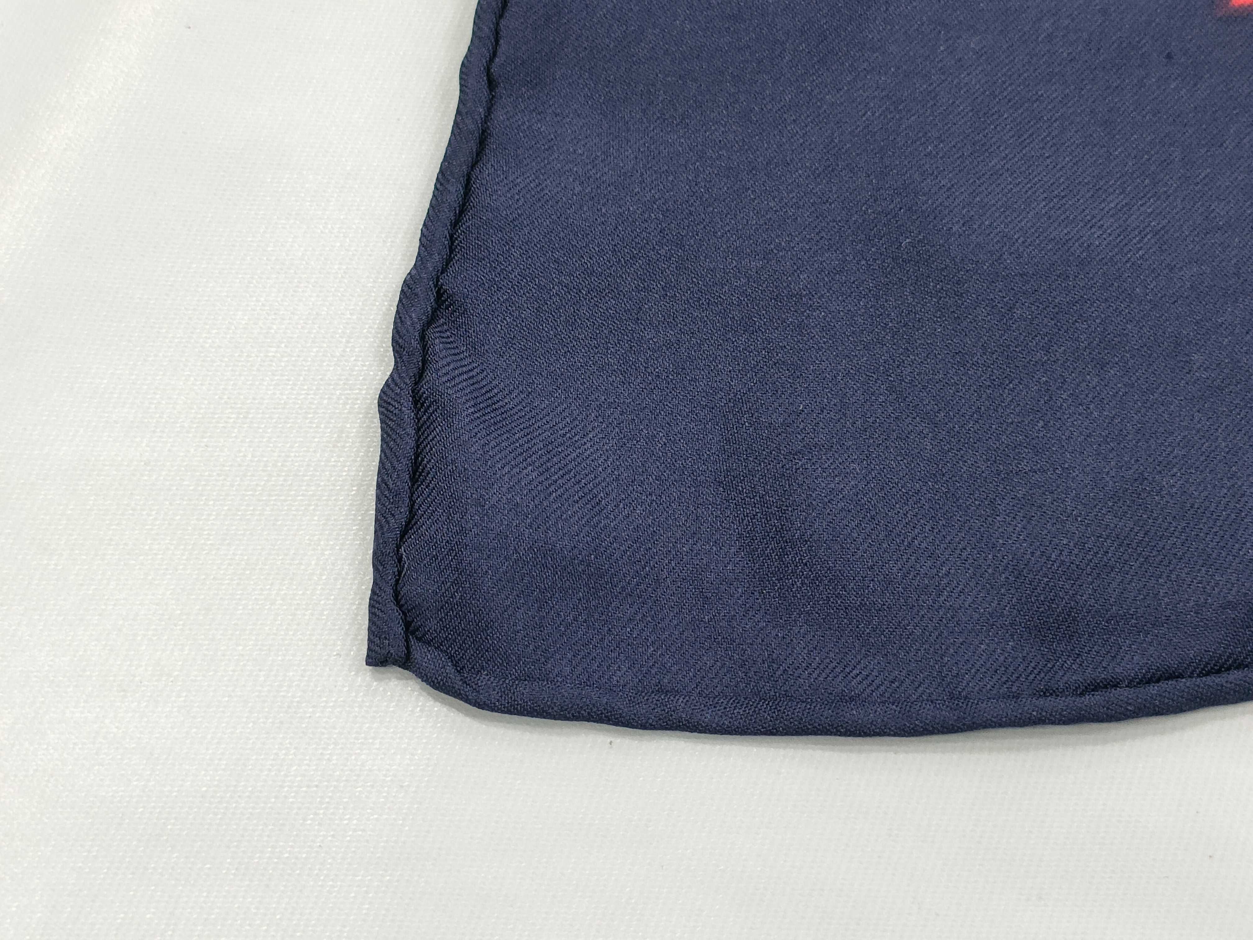 Yves Saint Laurent Vintage Silk Scarf with Geometric Block Pattern