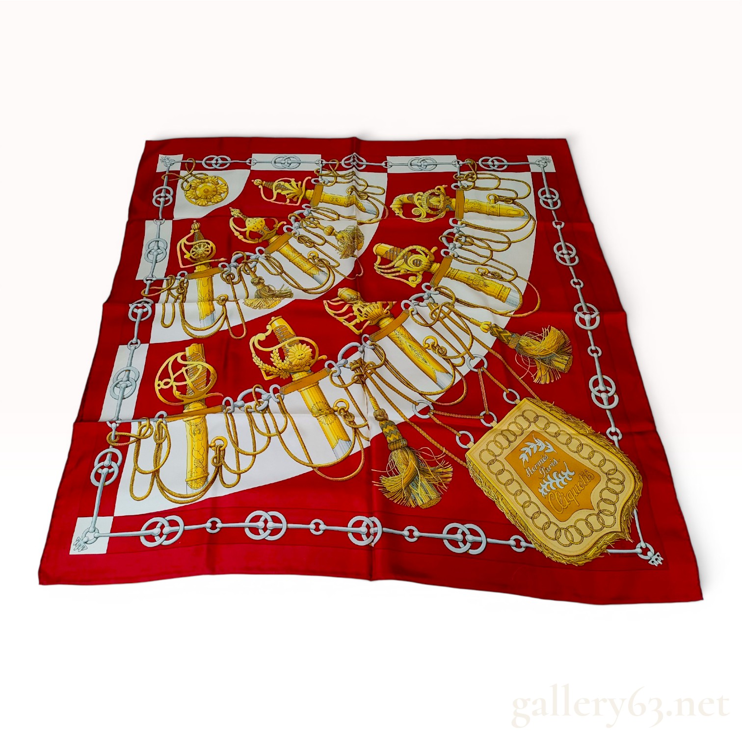Hermes Cliquetis Silk Scarf by Julia Abadie