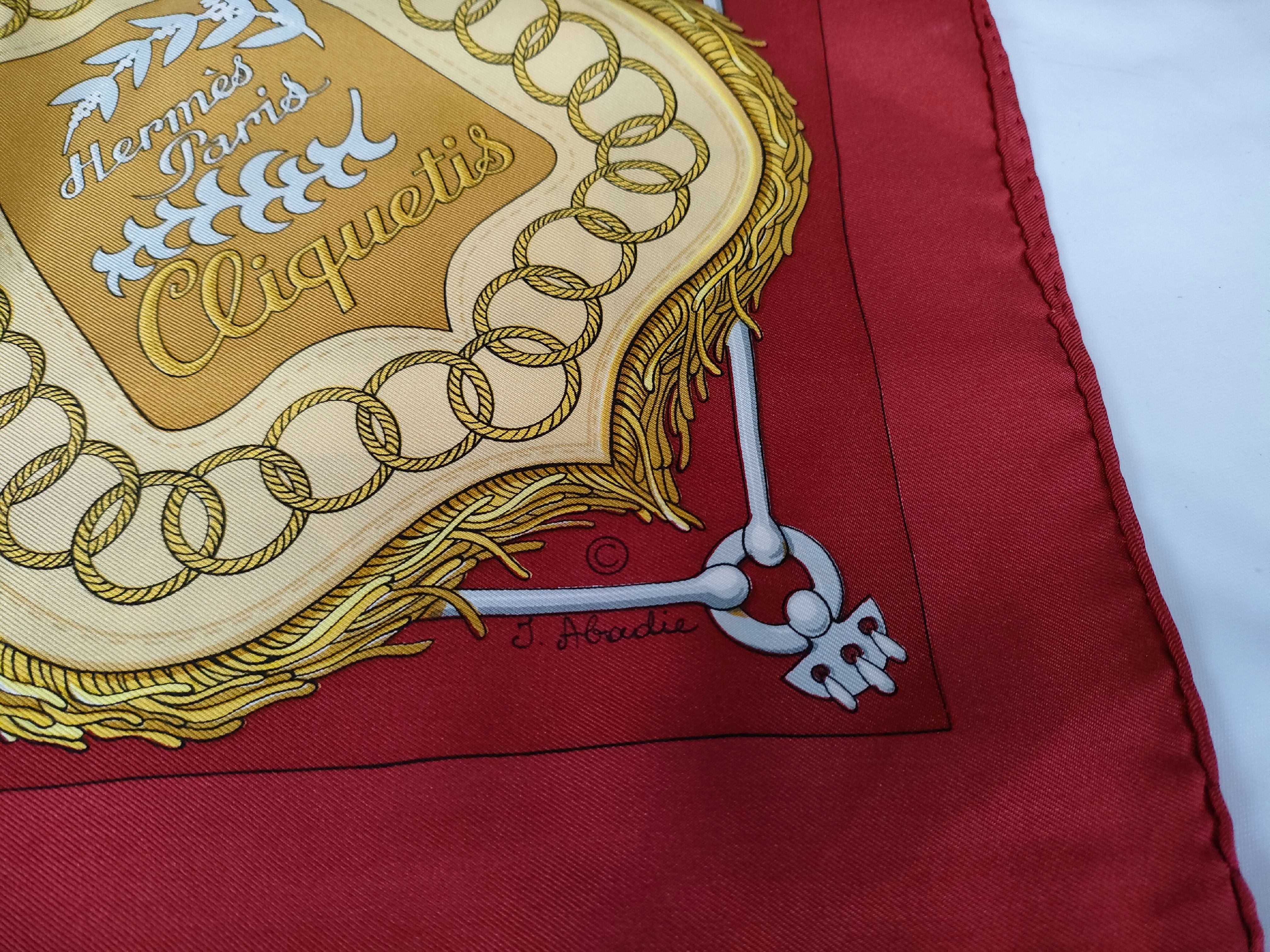 Hermes Cliquetis Silk Scarf by Julia Abadie