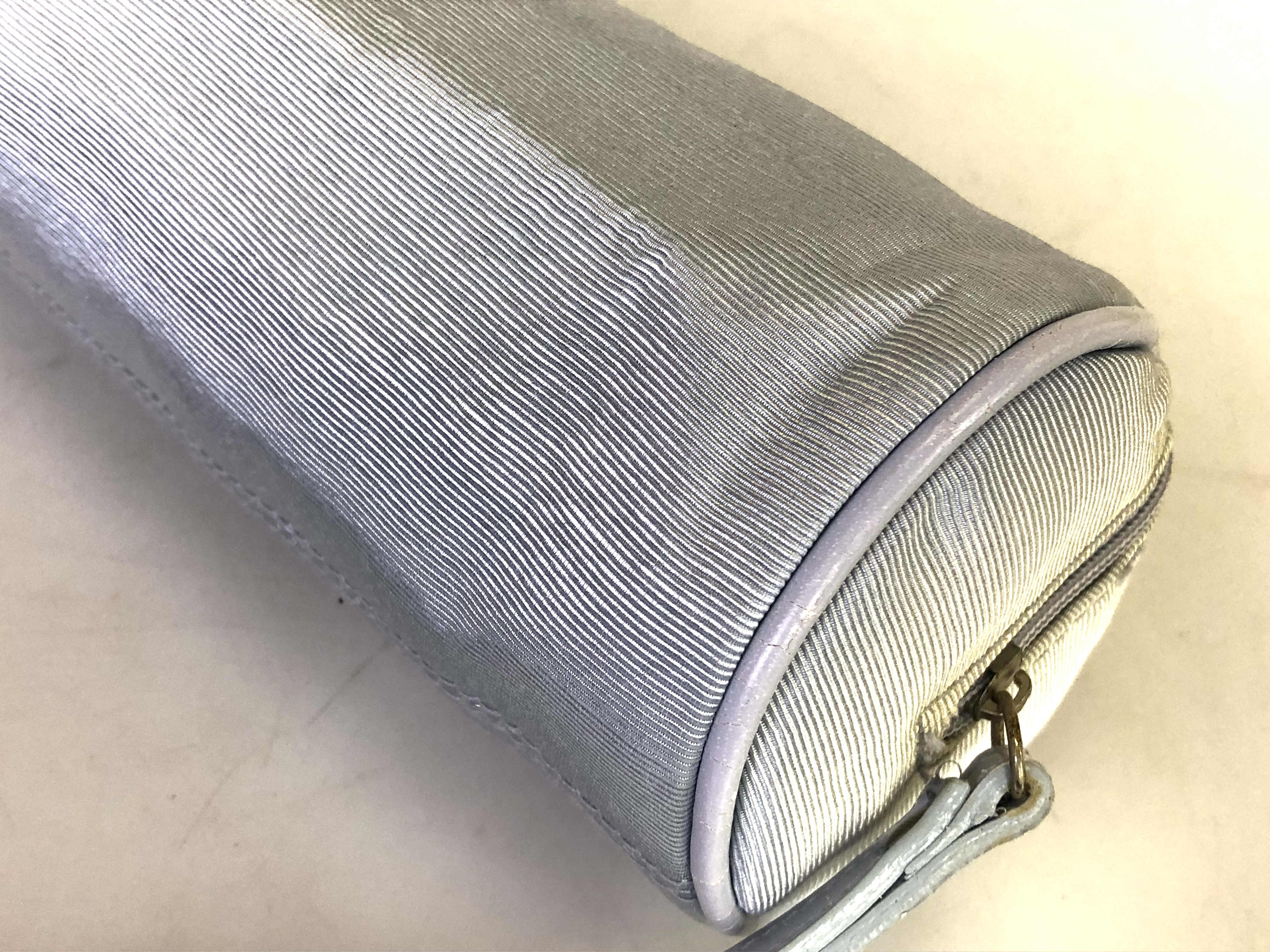 Dior Beauty Ribbed Textile Cylinder Cosmetic Pouch Wristlet