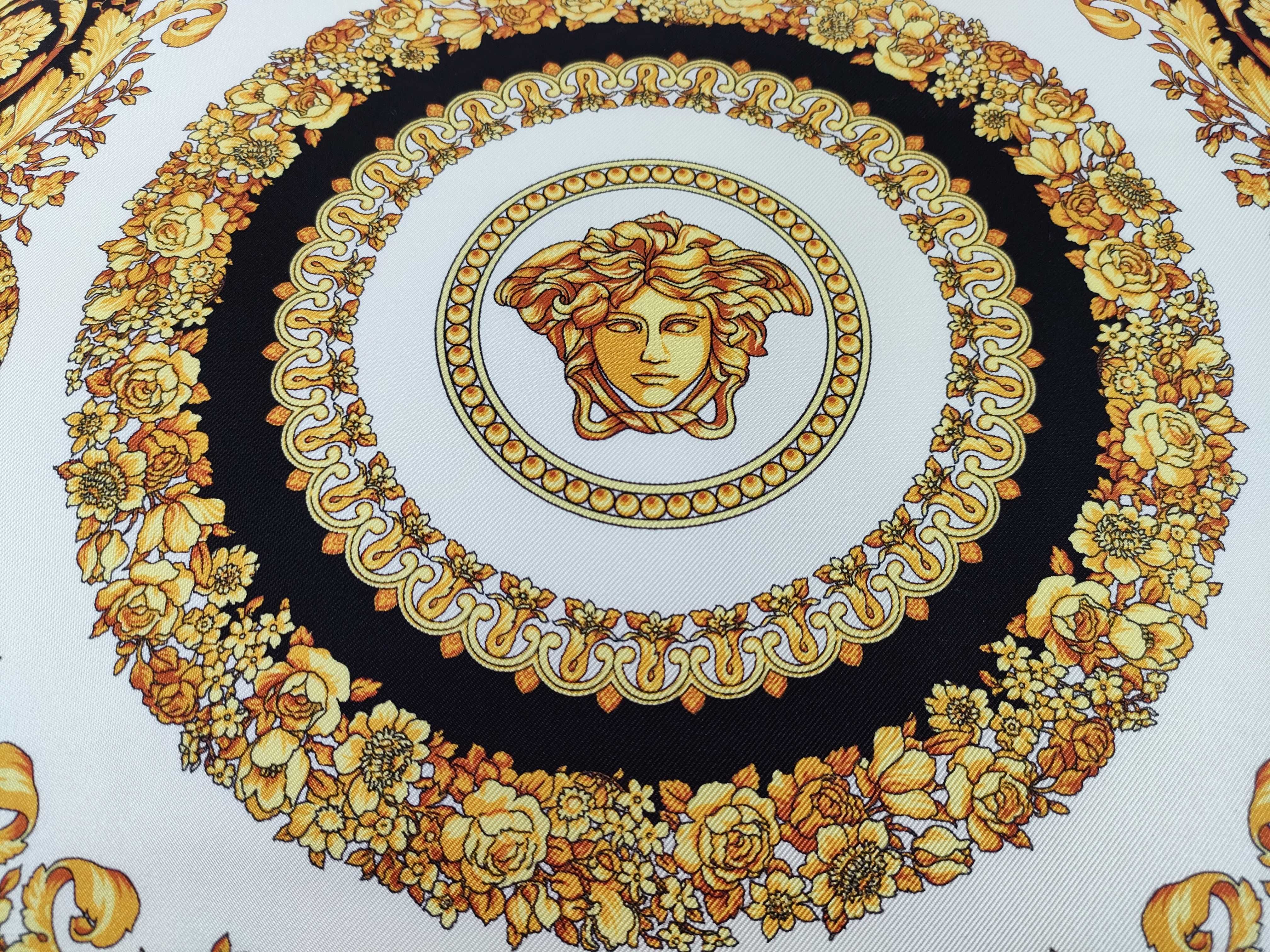 VERSACE Medusa Barocco Print Fringed Cushion