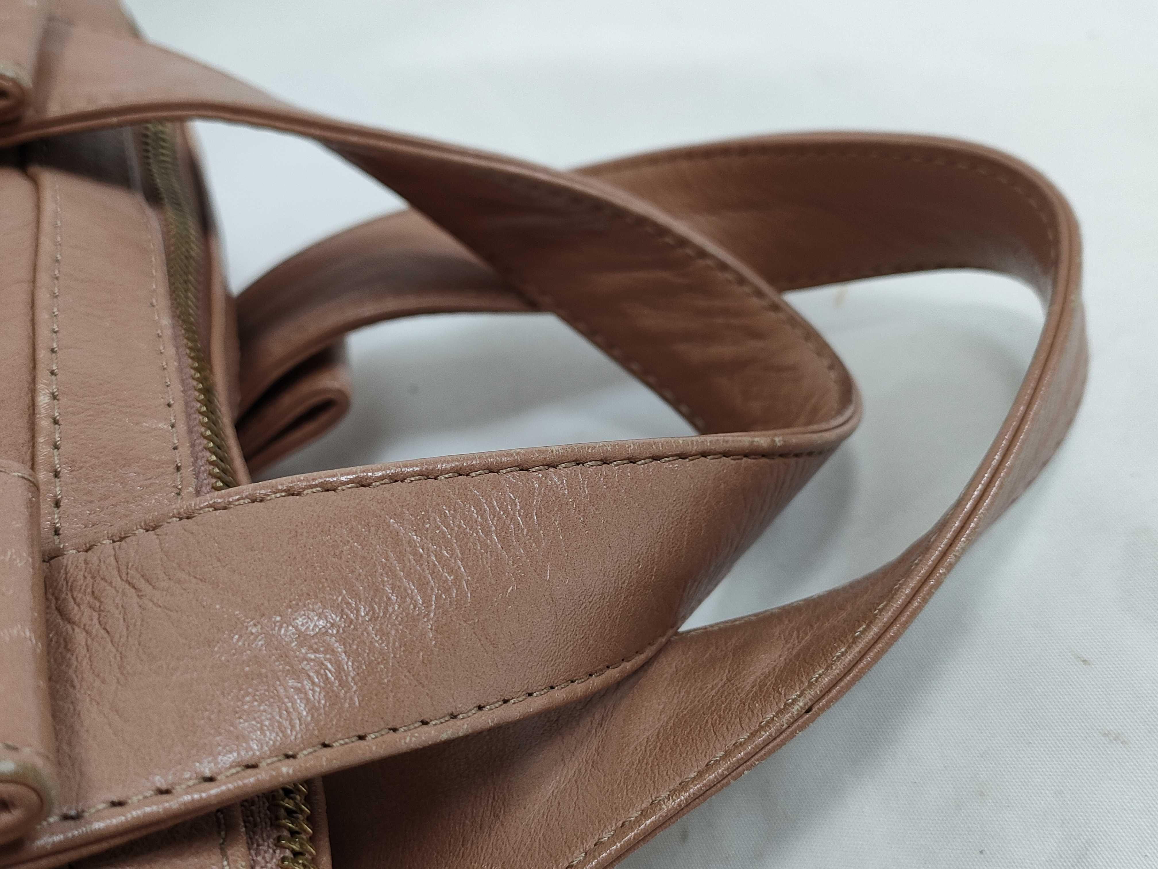 See By Chloe Tan Pebbled Leather Bow Satchel Bag