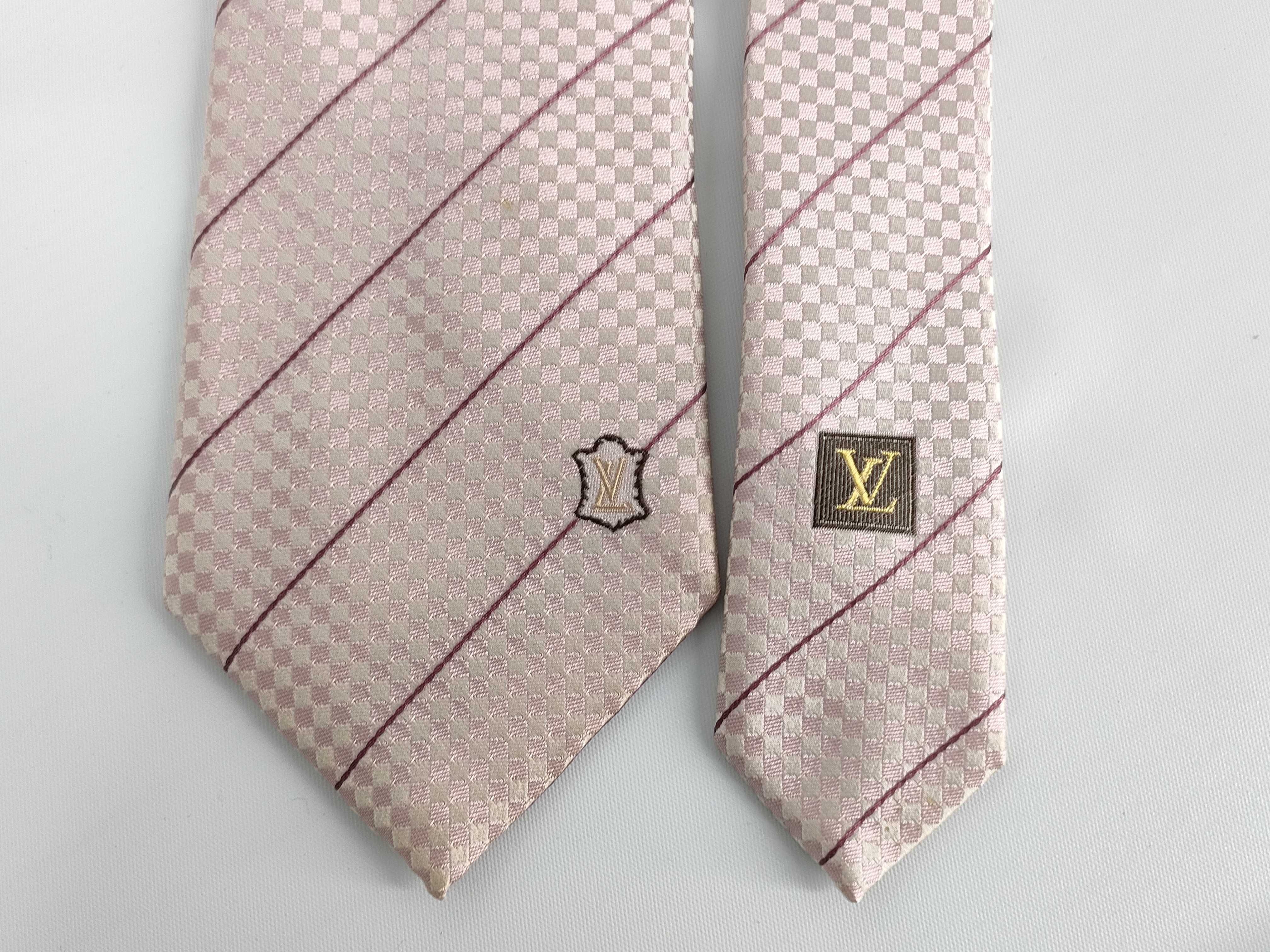 A Trio of Designer Silk Neckties Including Chanel and Louis Vuitton