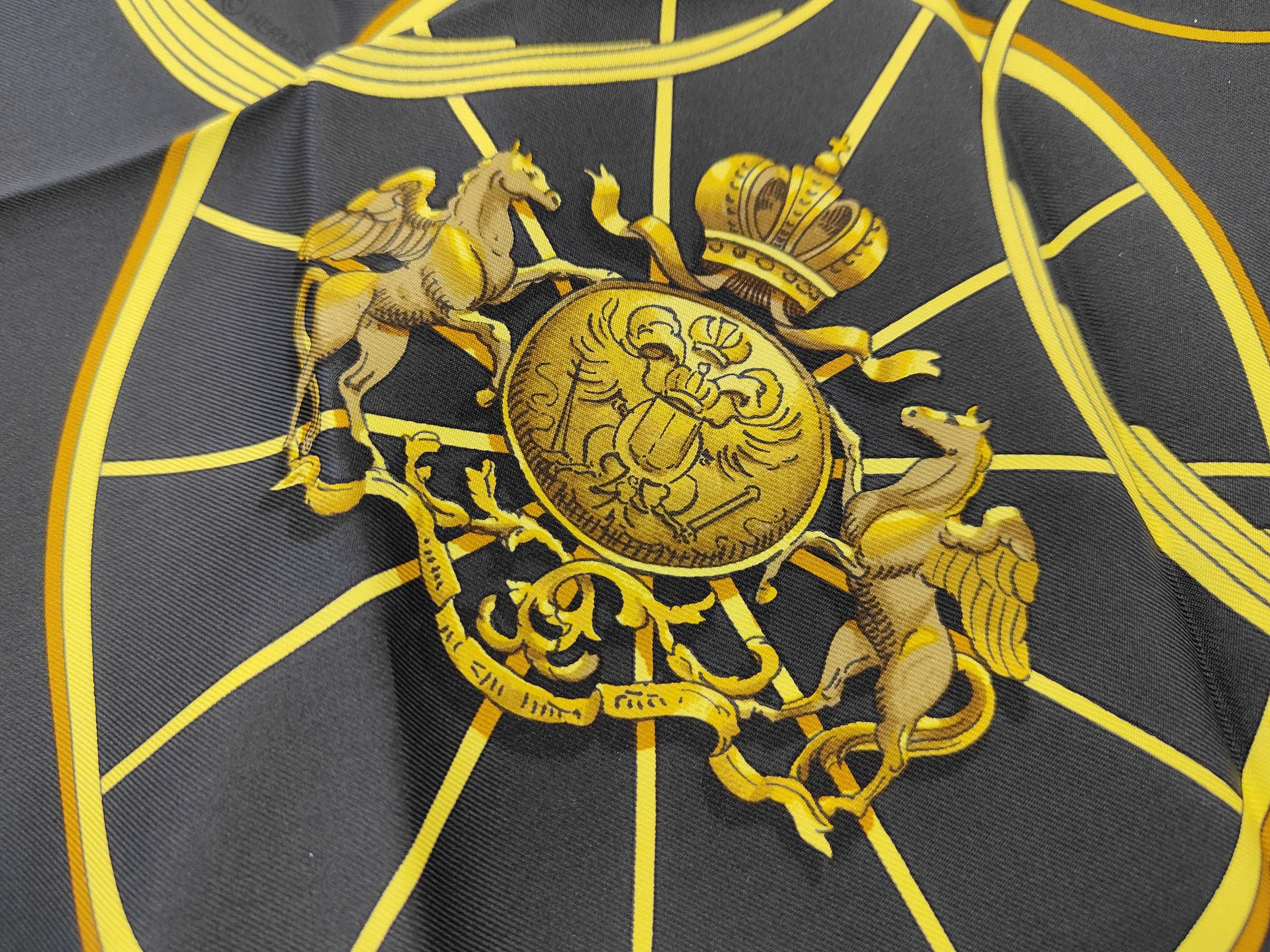 Hermes Springs Silk Carre 90 Scarf by Philippe Ledoux