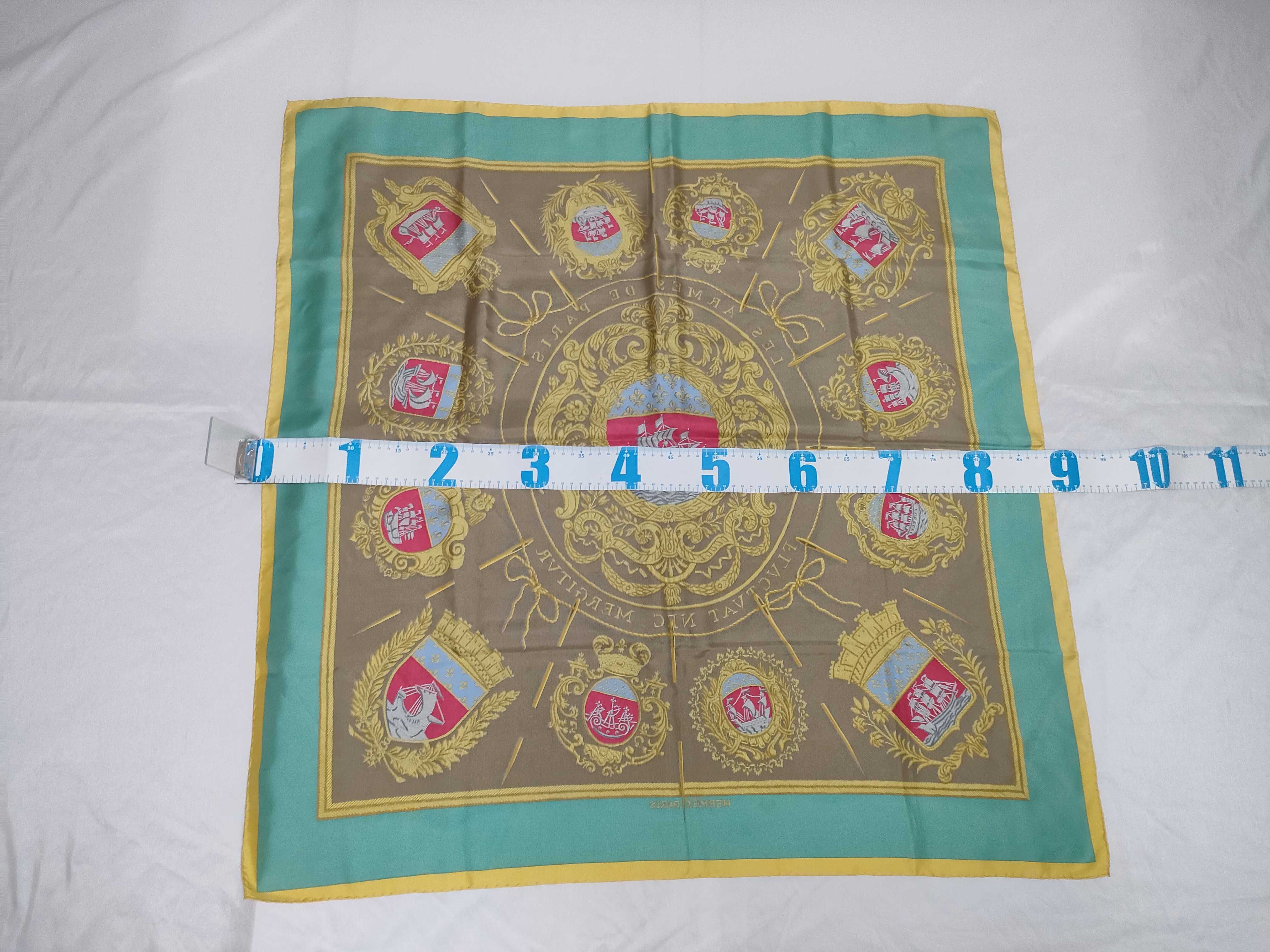 Hermes Les Armes de Paris Silk Scarf