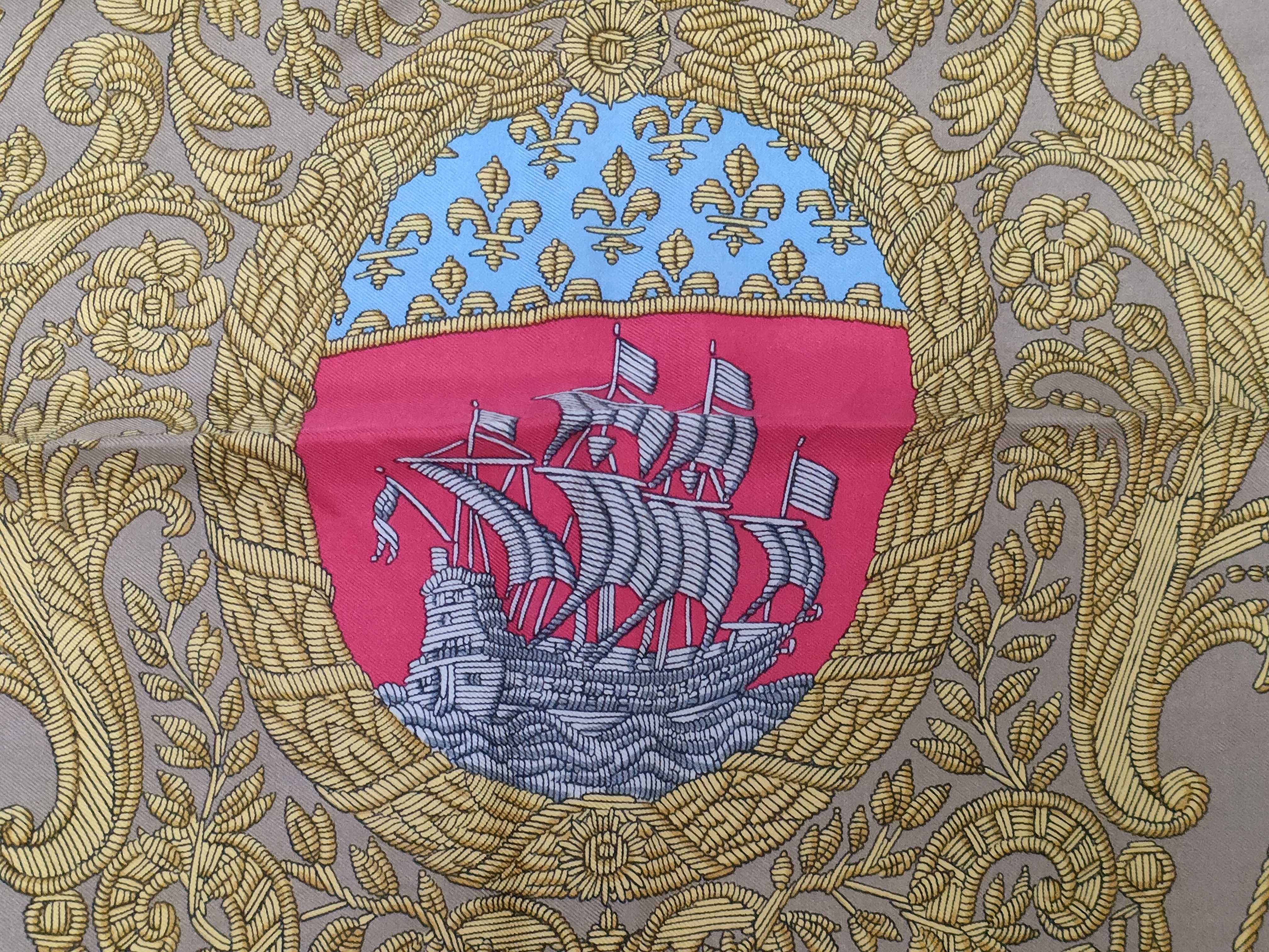Hermes Les Armes de Paris Silk Scarf