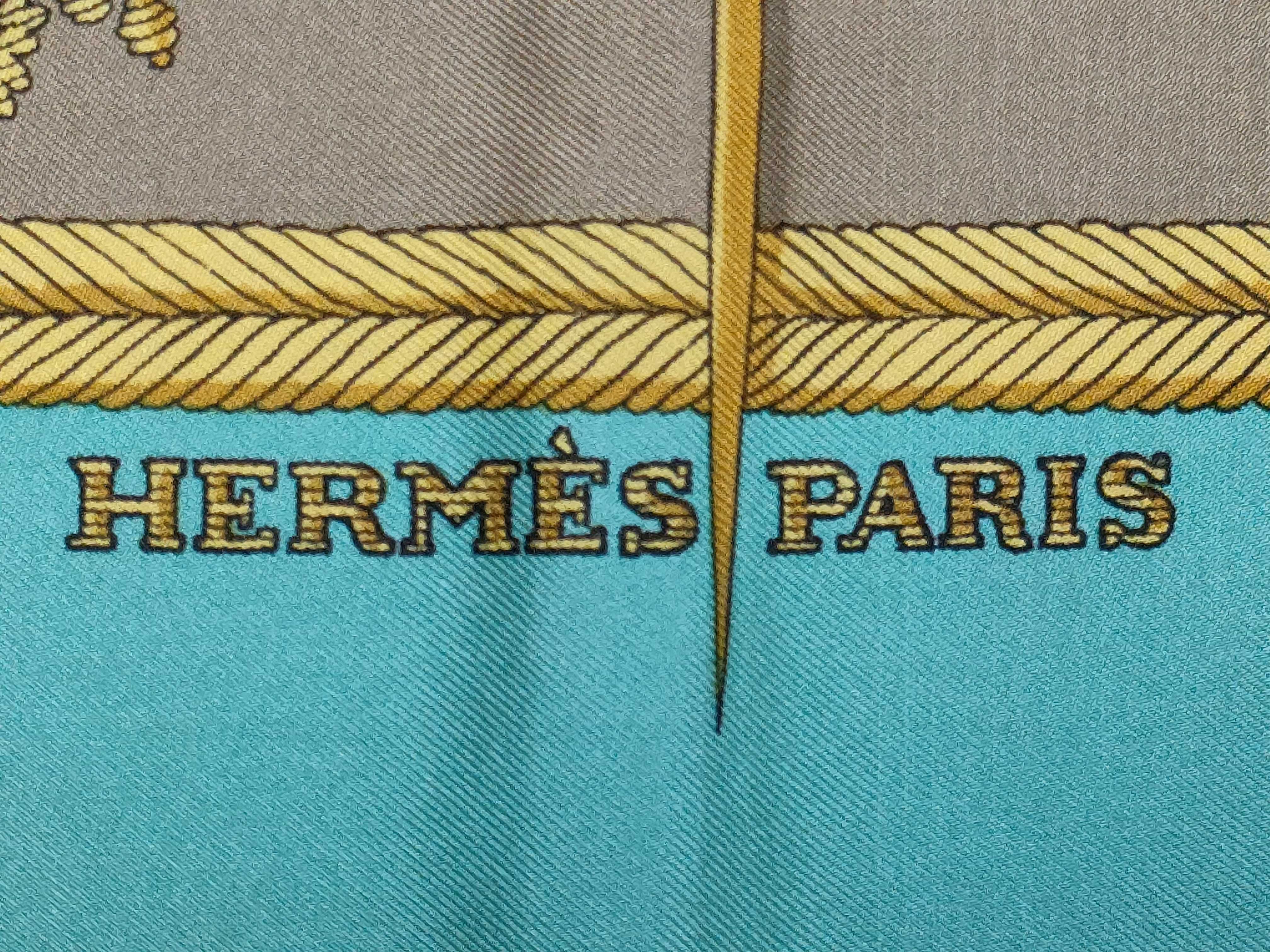 Hermes Les Armes de Paris Silk Scarf