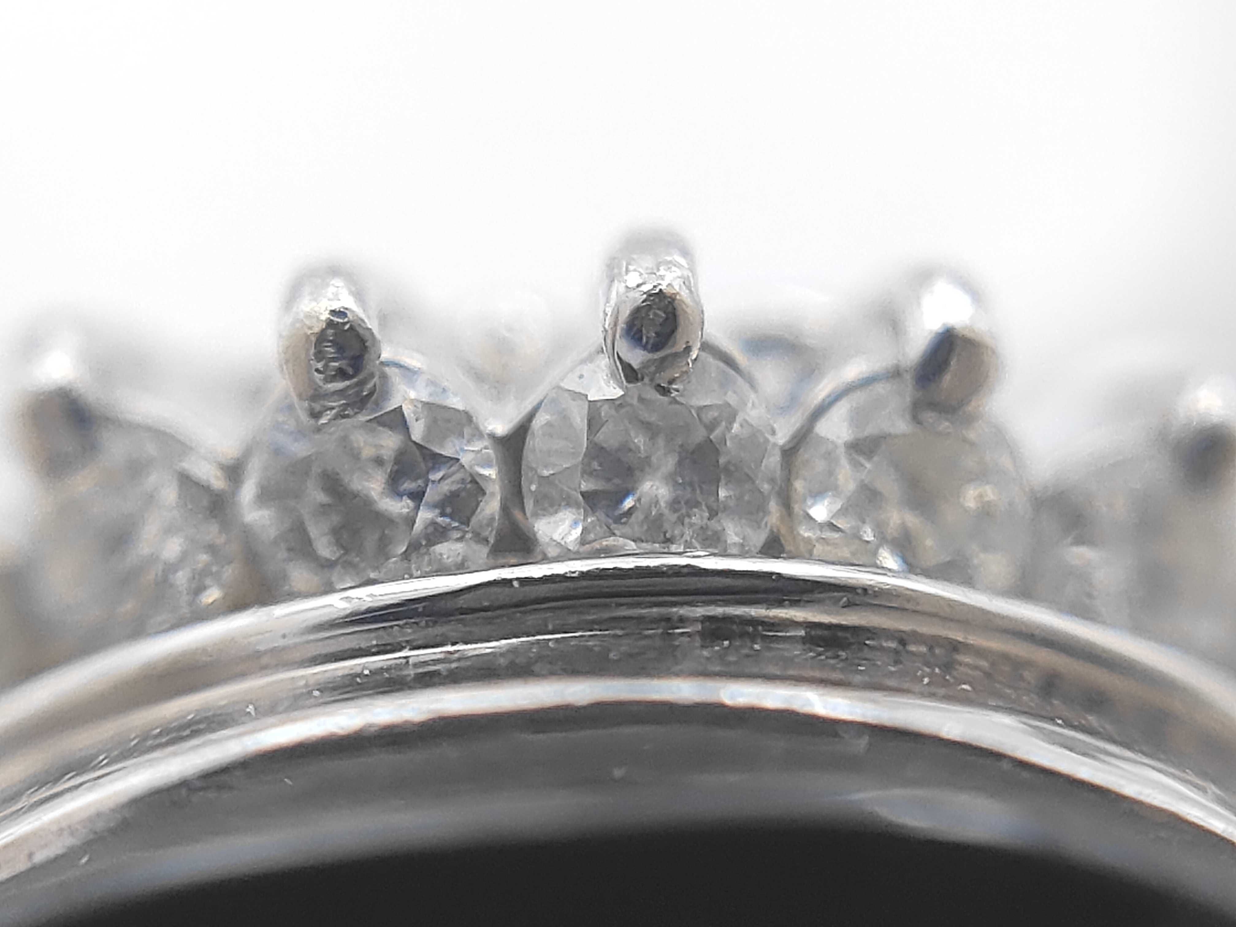 Natural Green Sapphire and Diamond Ballerina Ring in Platinum