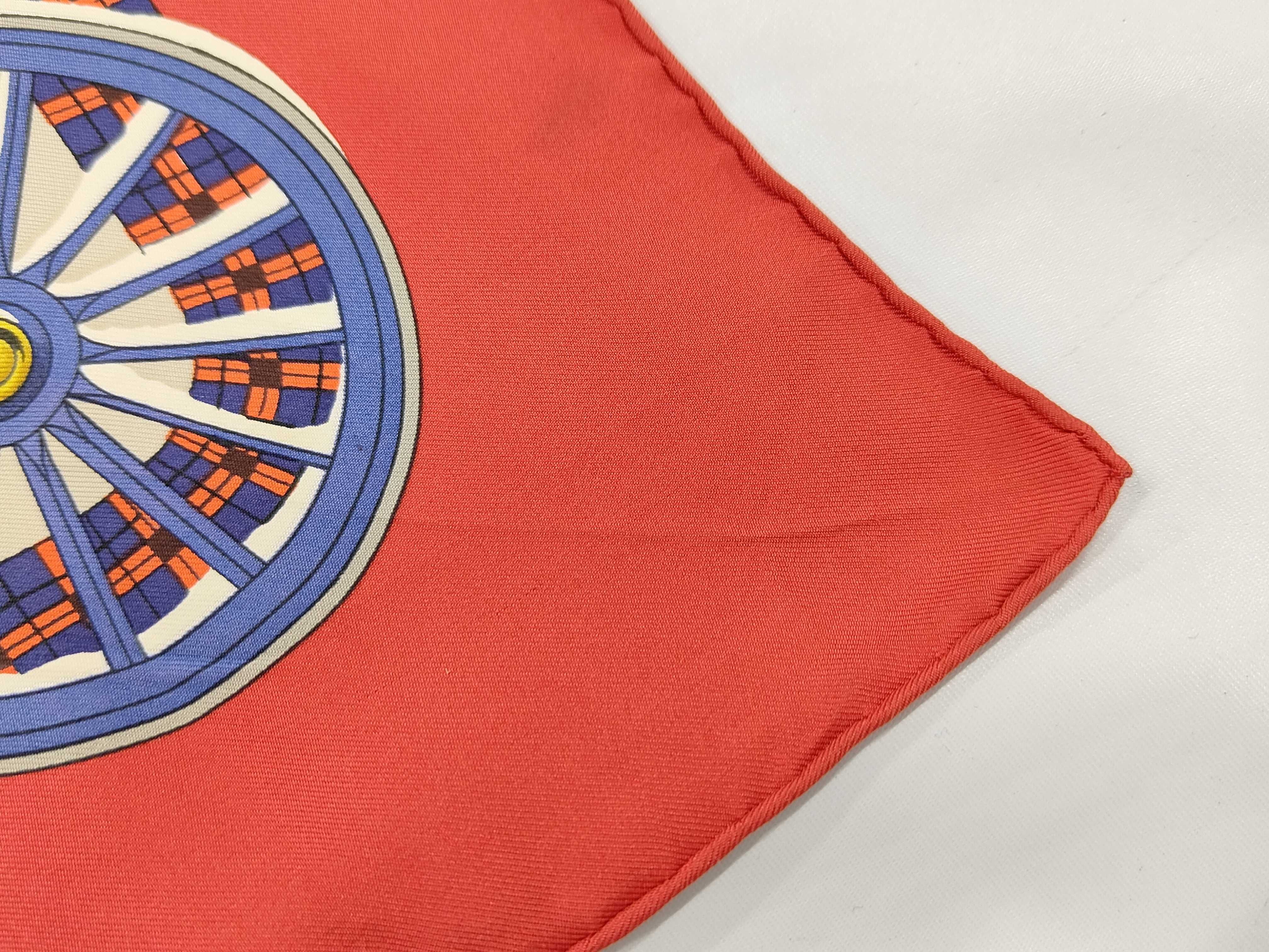 Hermes L'Hiver en Poste Silk Scarf Designed by Philippe Ledoux