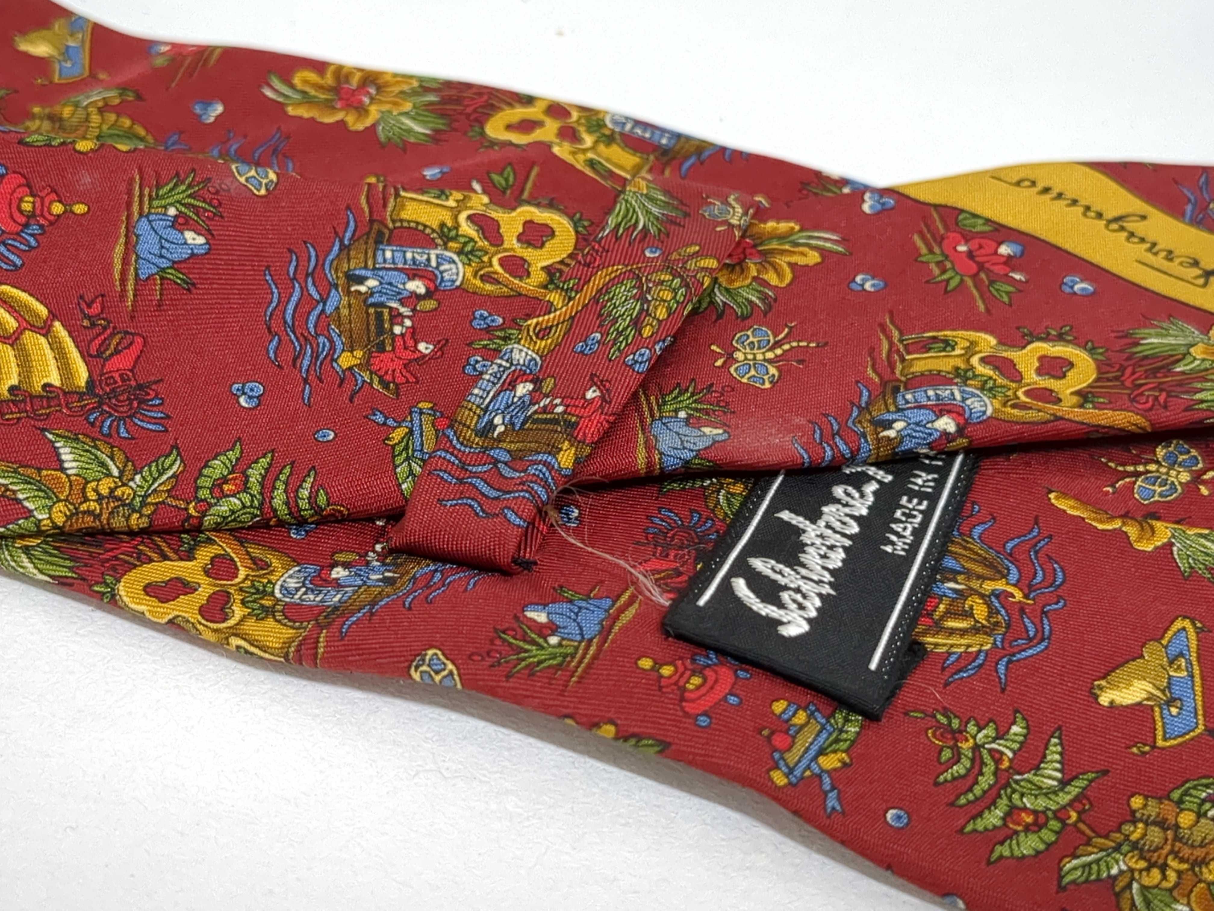 A Trio of Salvatore Ferragamo Silk Men's Neckties