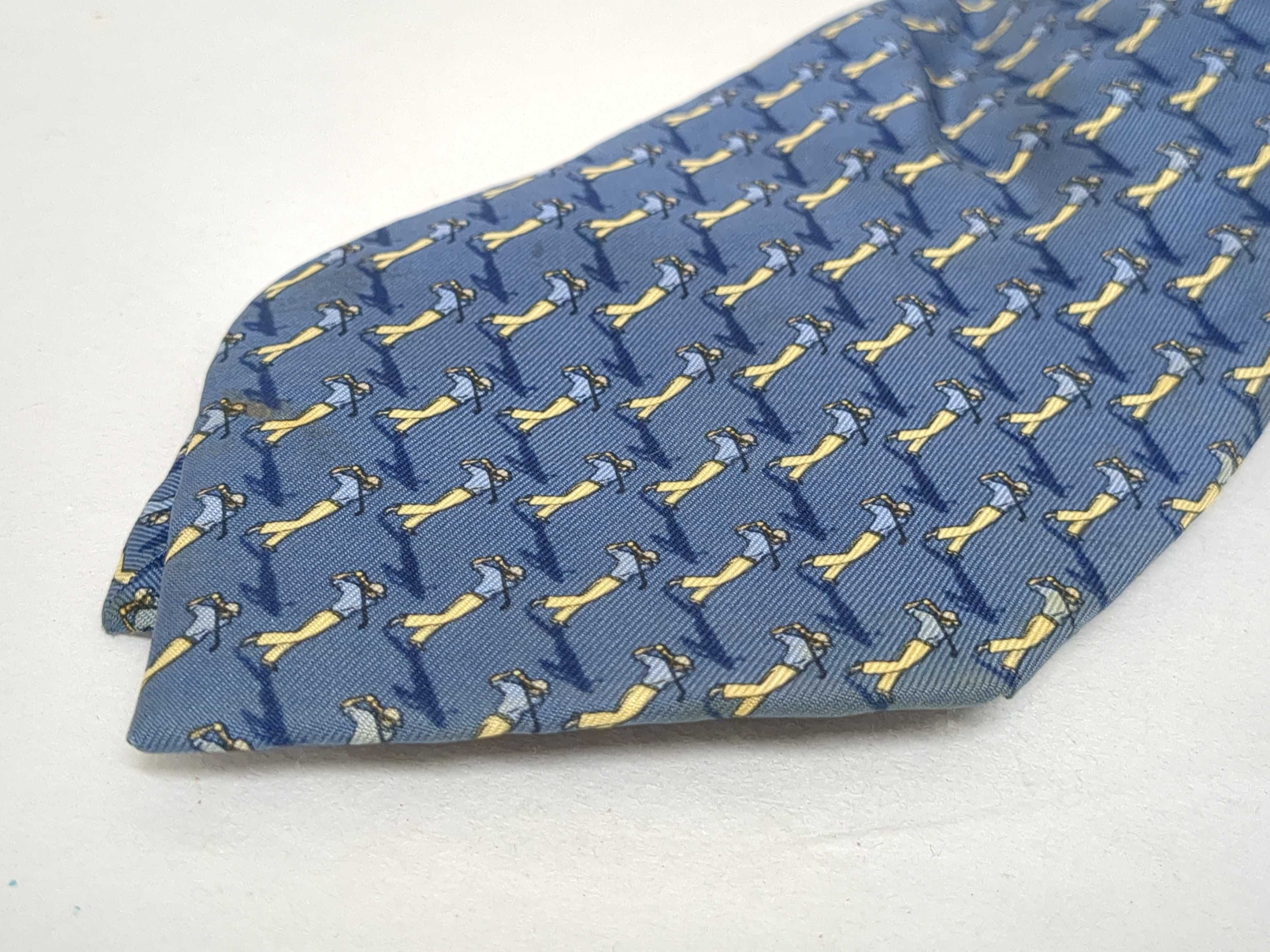 A Trio of Salvatore Ferragamo Silk Men's Neckties
