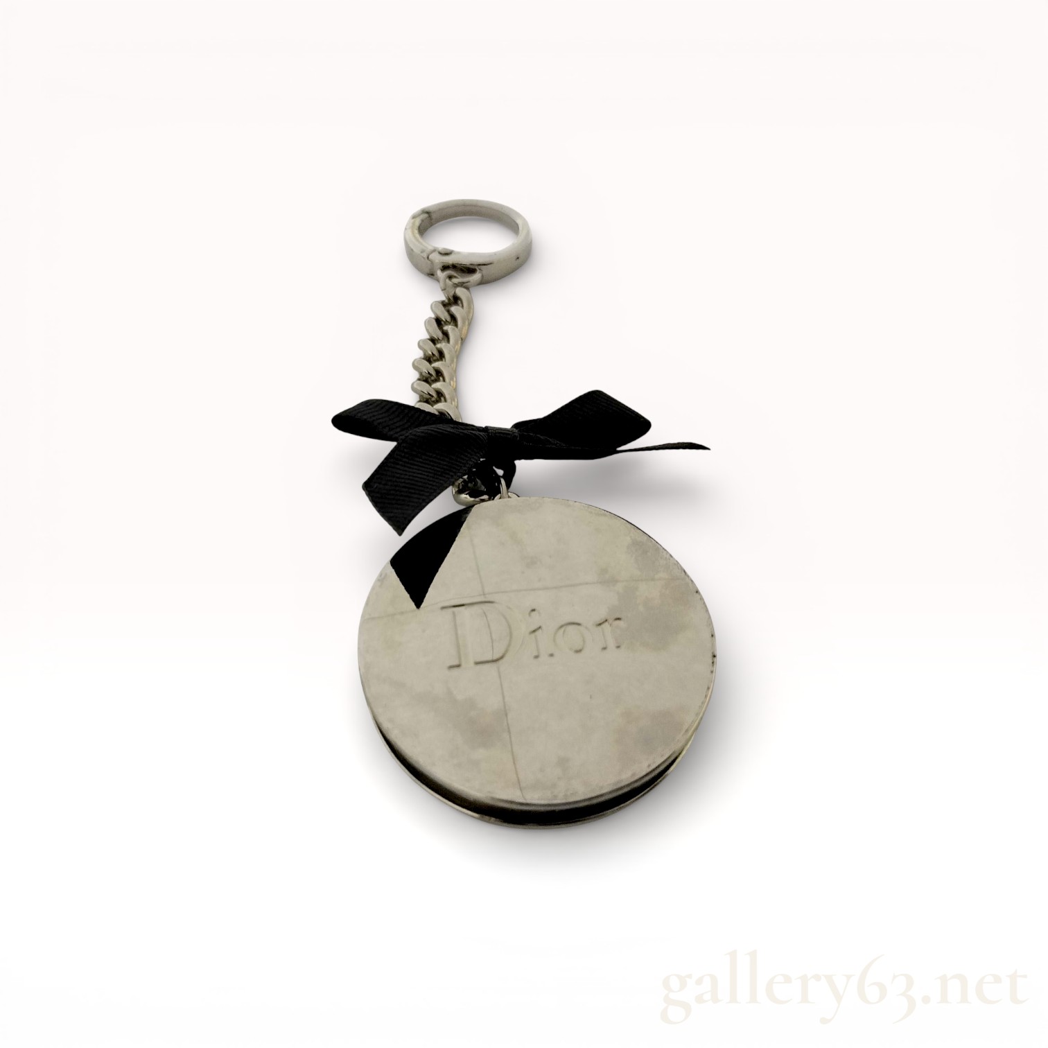 Dior Beaute Silver-Tone Folding Purse Hanger Keychain