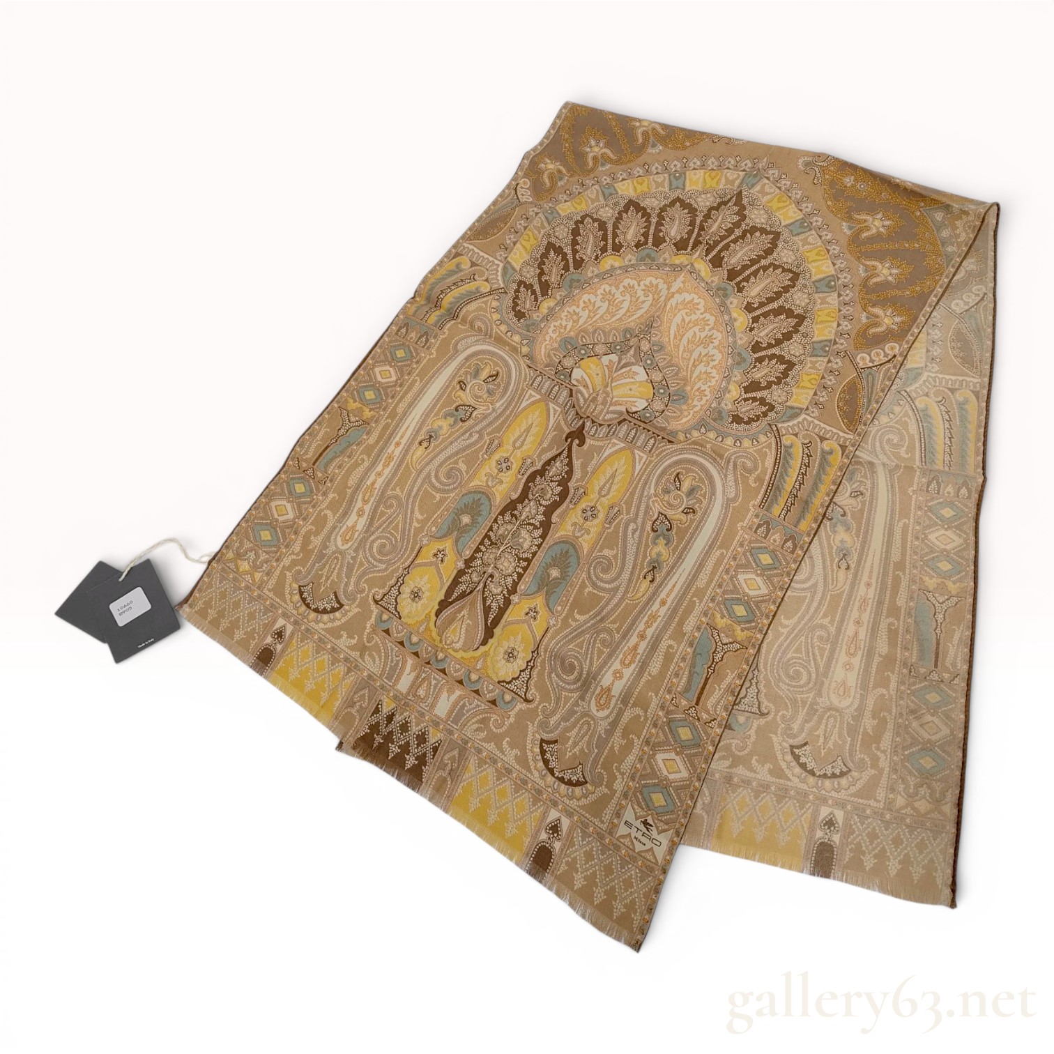 Etro Milano Wool and Silk Paisley Scarf
